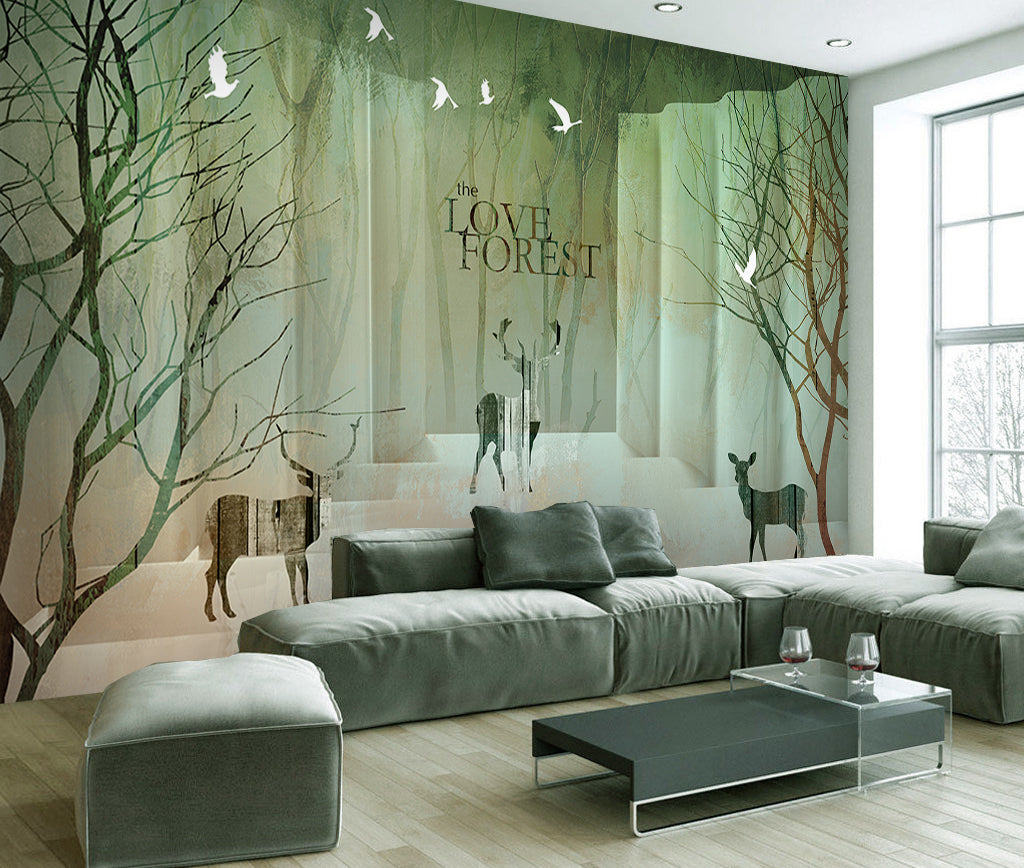 3D Invisible Deer WG343 Wall Murals