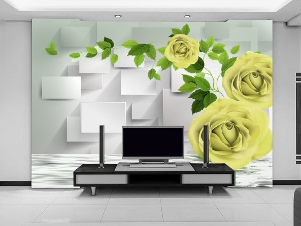 Yellow Flowers Wallpaper AJ Wallpaper