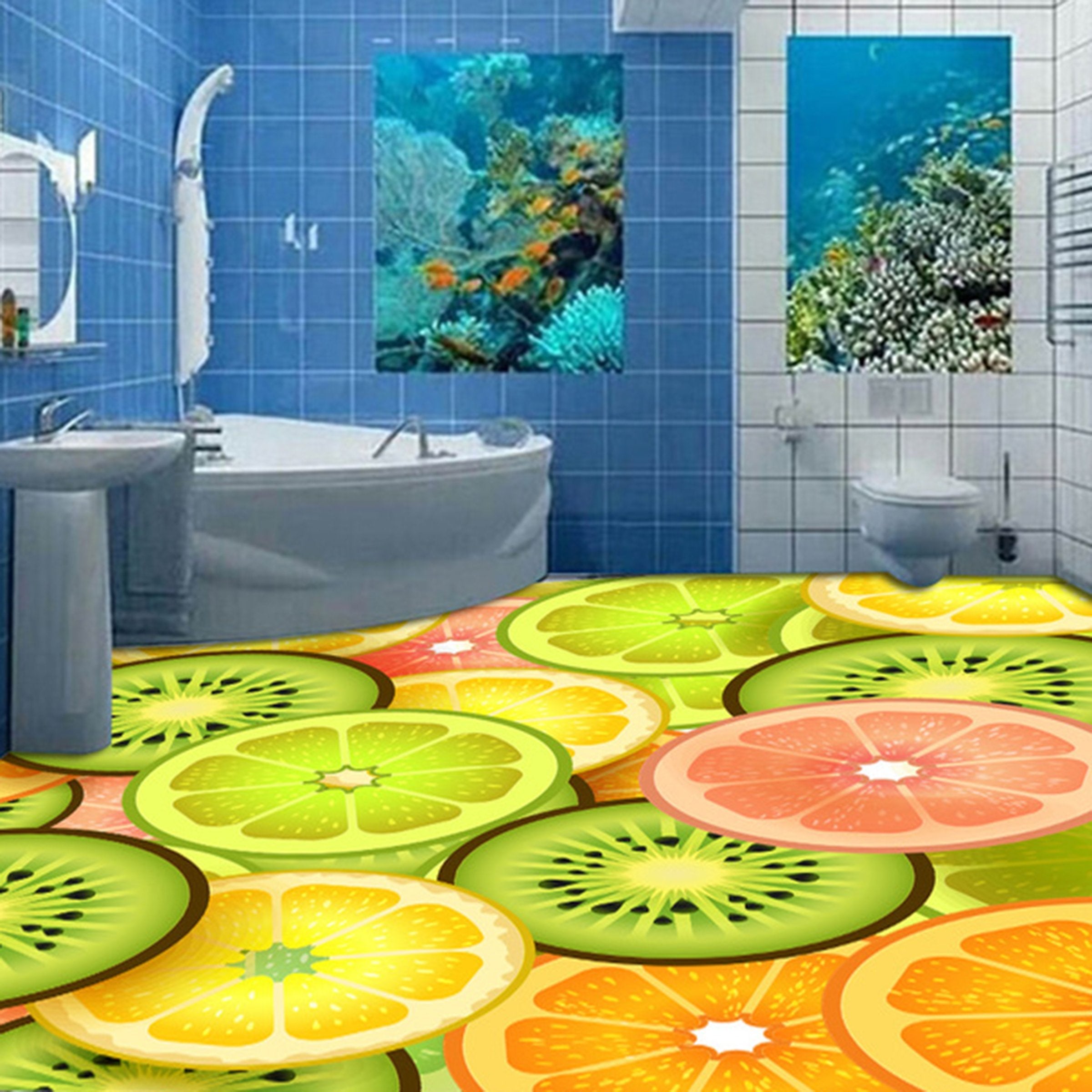 3D Delicious Fruit WG297 Floor Mural Wallpaper AJ Wallpaper 2