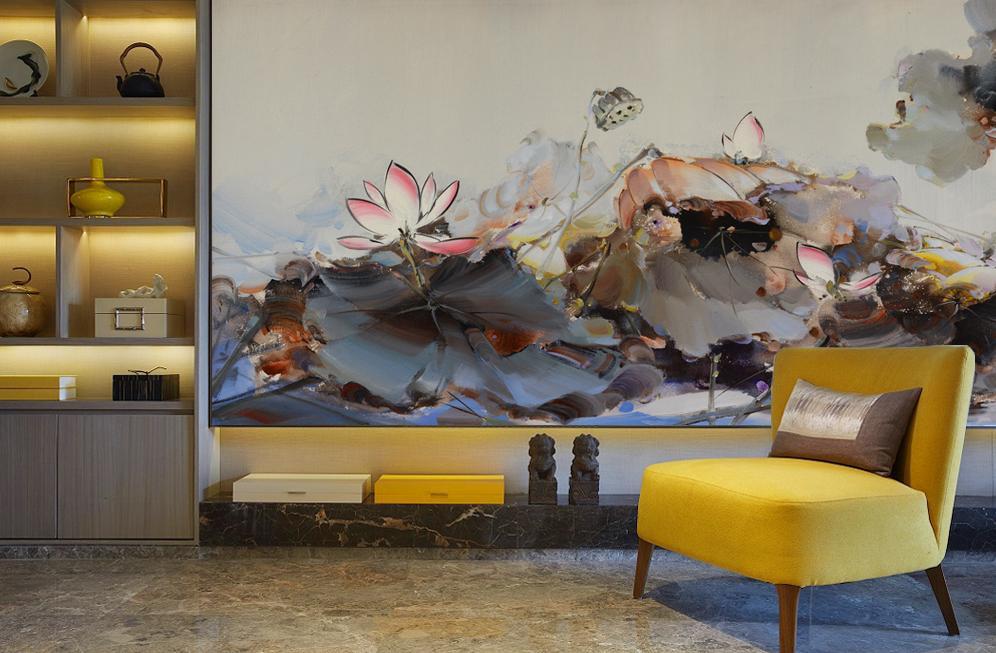 3D Lotus 217 Wall Murals Wallpaper AJ Wallpaper 2