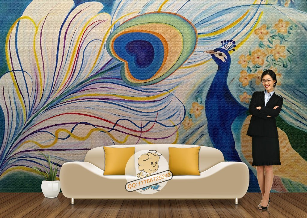 3D Peacock 211 Wall Murals Wallpaper AJ Wallpaper 2