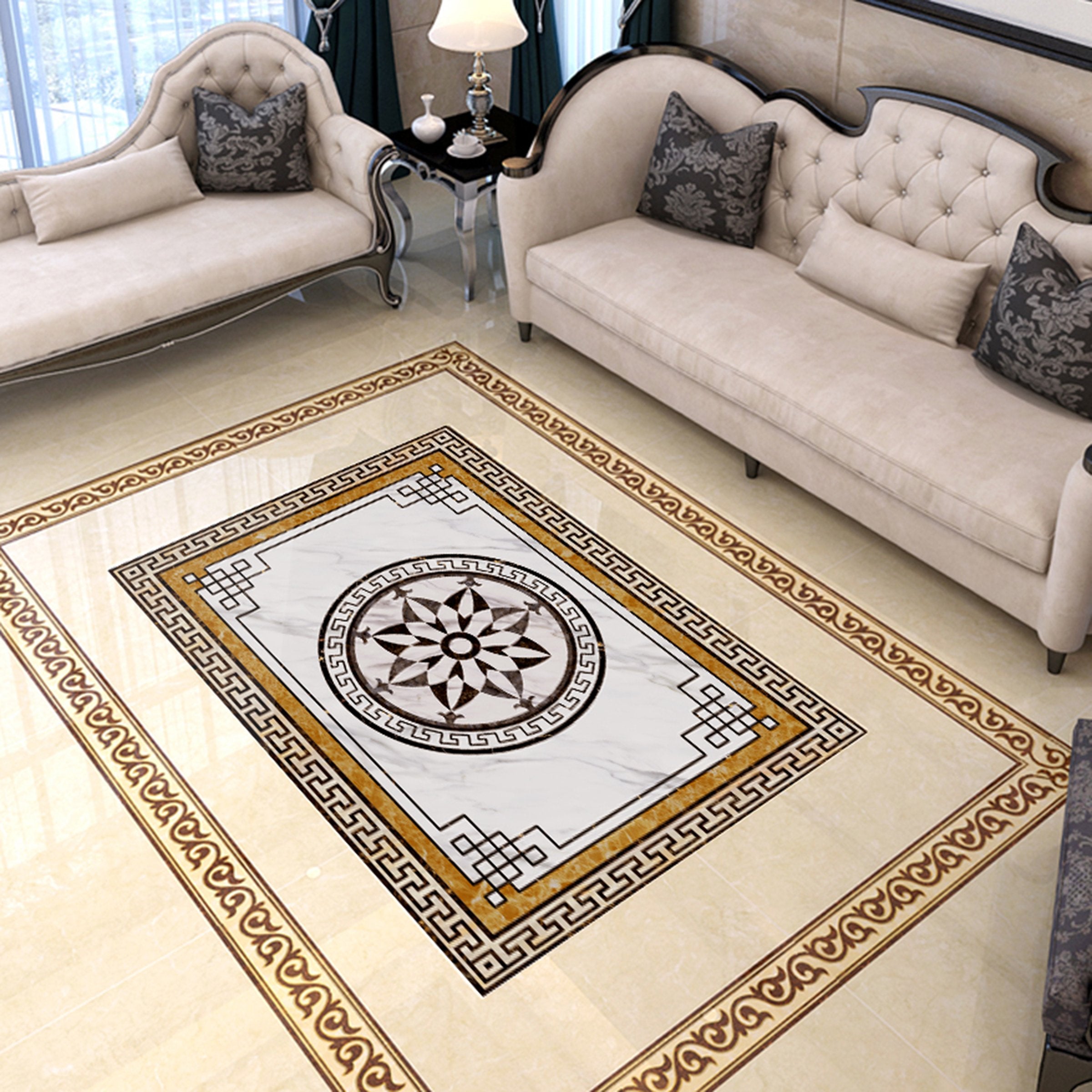 3D Color Pattern WG710 Floor Mural Wallpaper AJ Wallpaper 2
