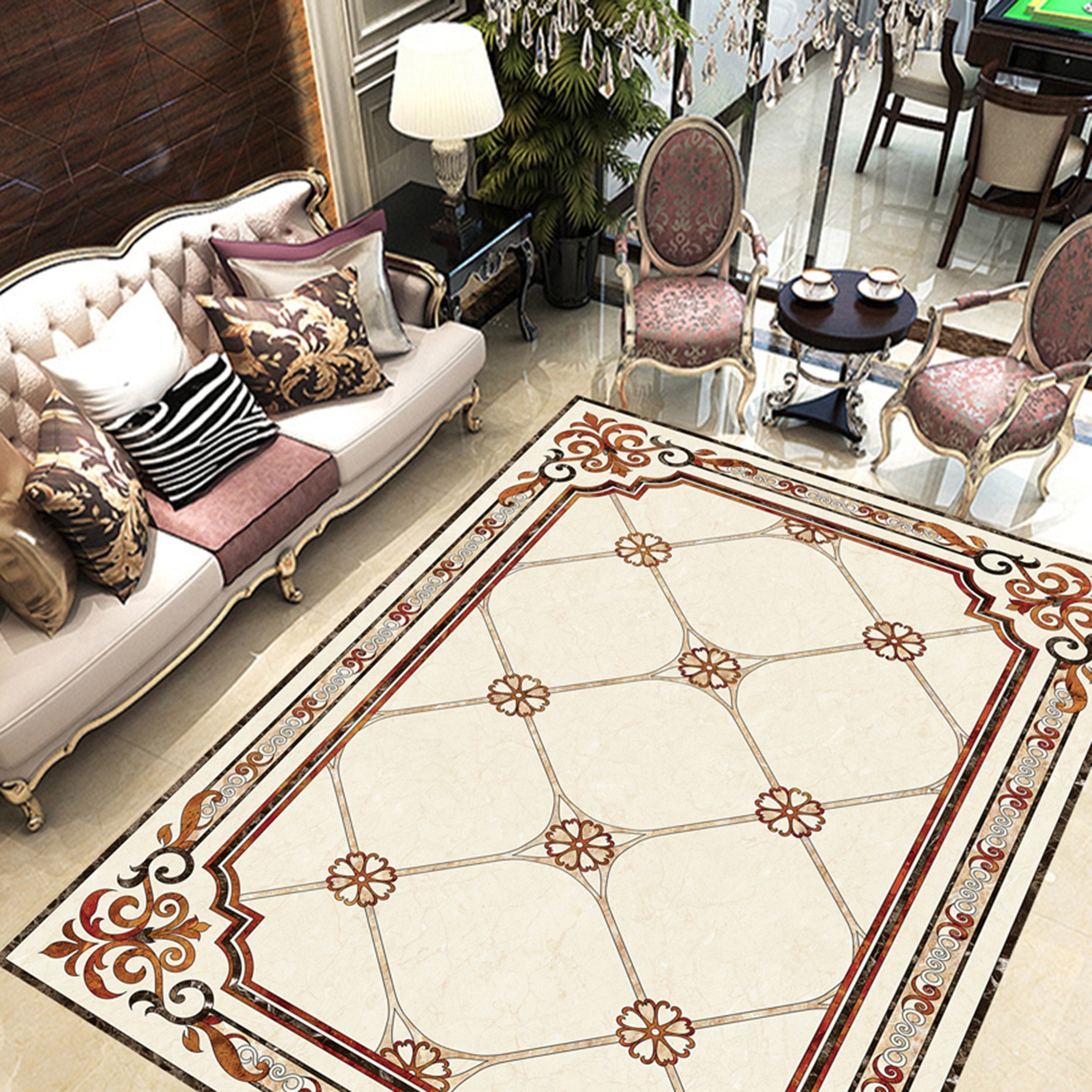3D Marble Pattern WG498 Floor Mural Wallpaper AJ Wallpaper 2