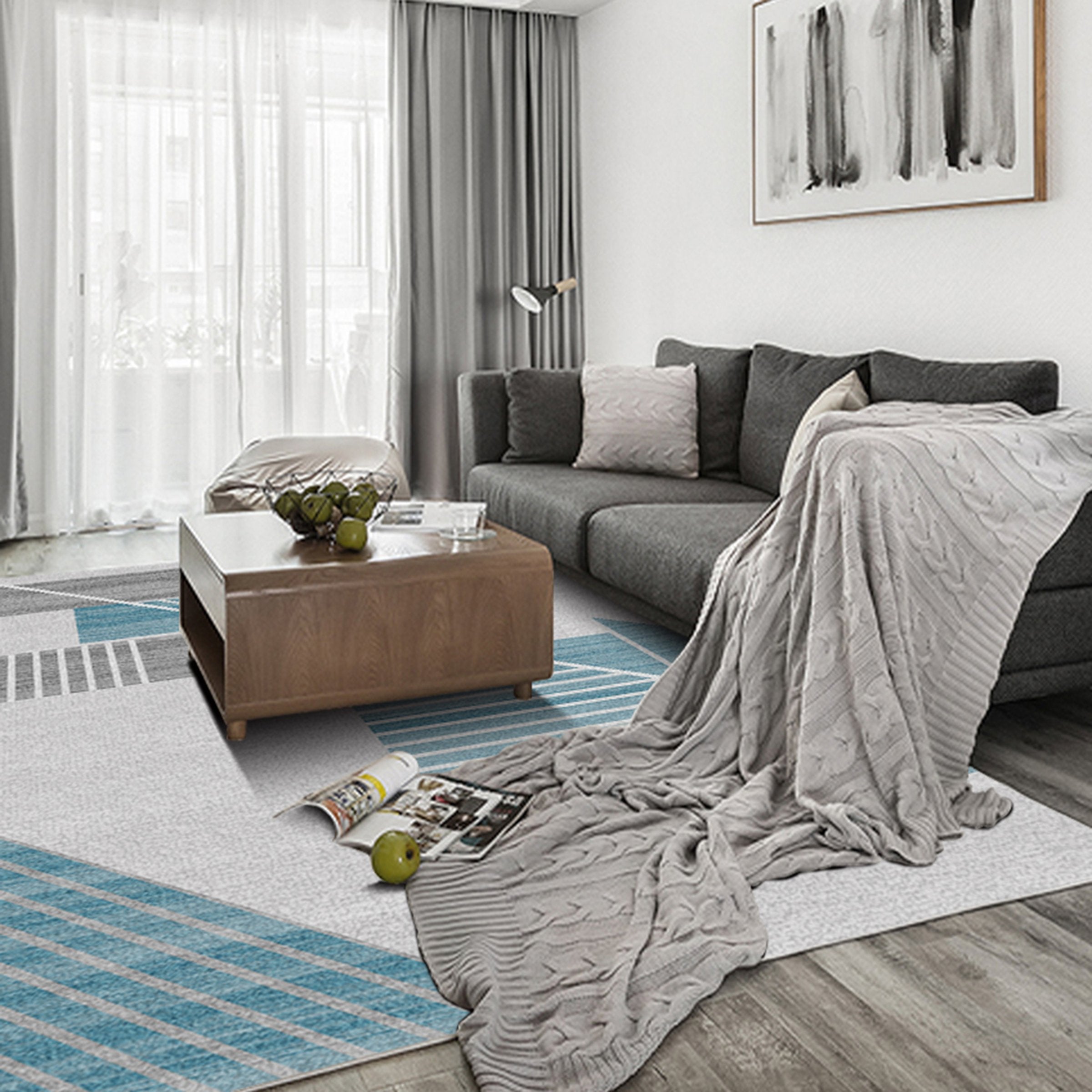 3D Modern Geometric Pattern WG417 Non Slip Rug Mat Mat AJ Creativity Home