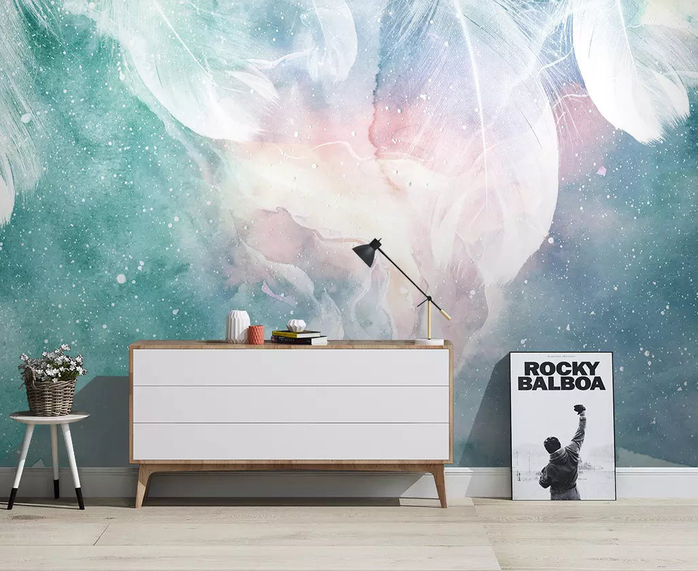 3D Transparent White Feather 442 Wallpaper AJ Wallpaper 2