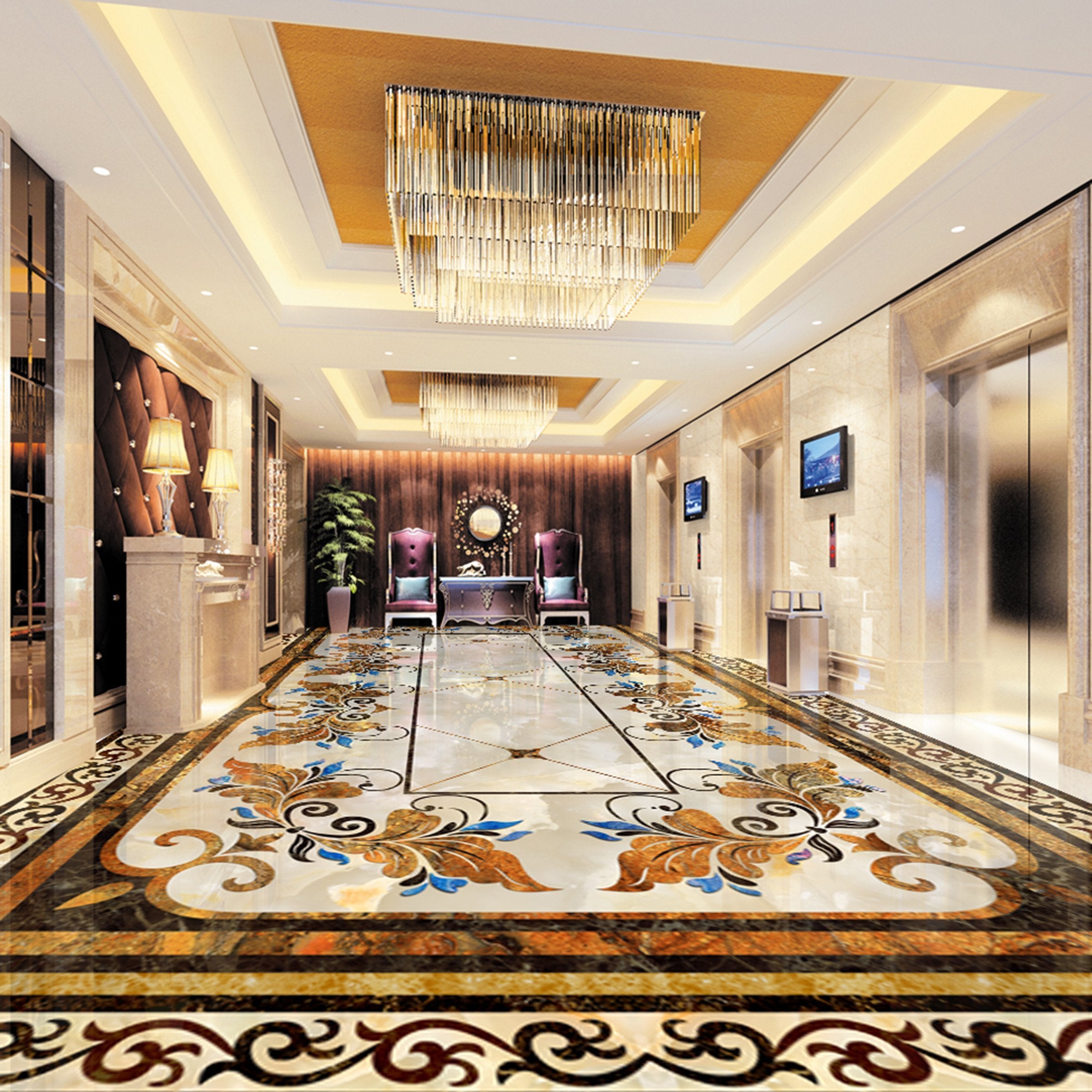 3D Colorful Pattern WG564 Floor Mural Wallpaper AJ Wallpaper 2