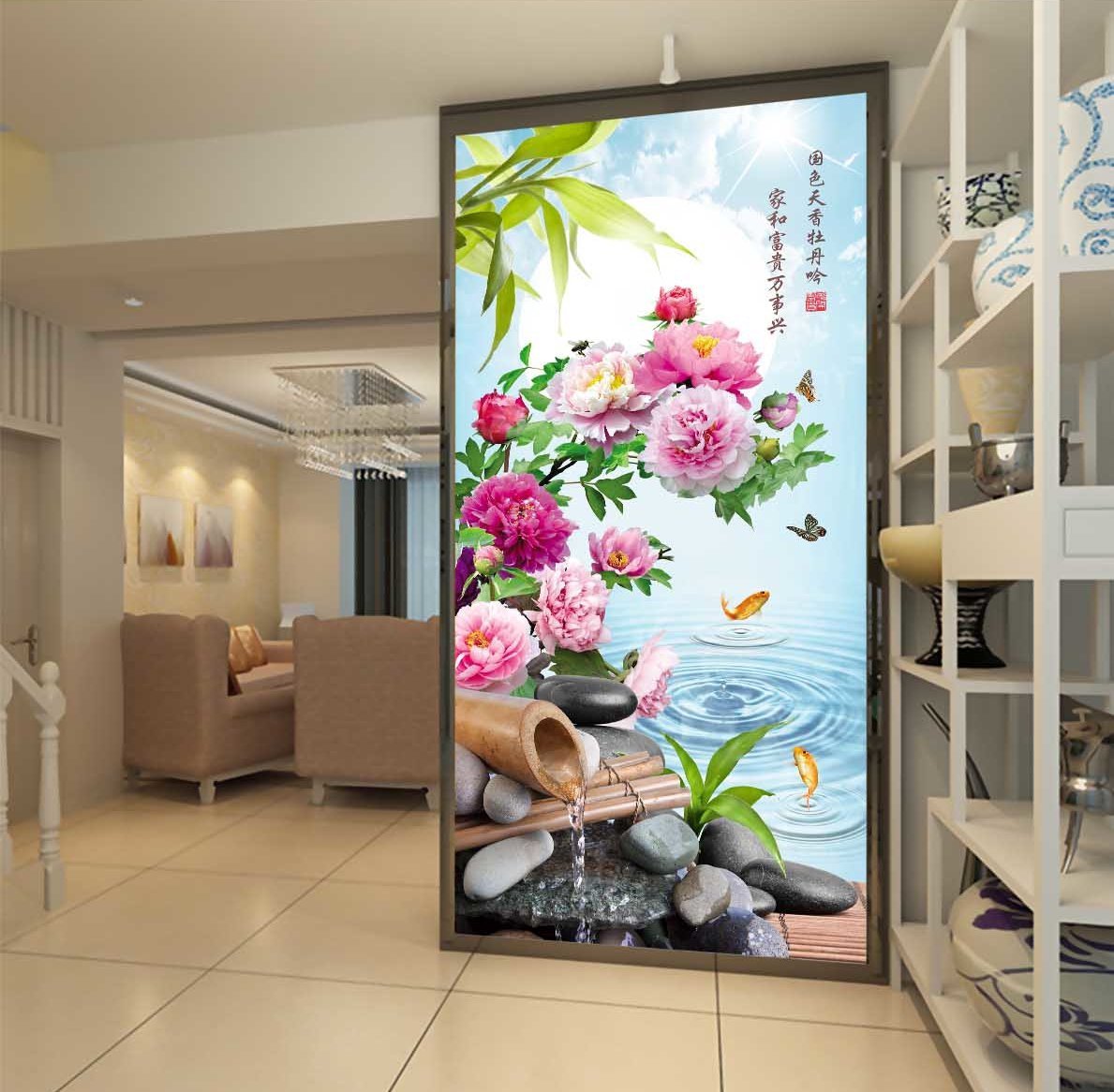 3D Safflower Fish 372 Wallpaper AJ Wallpaper