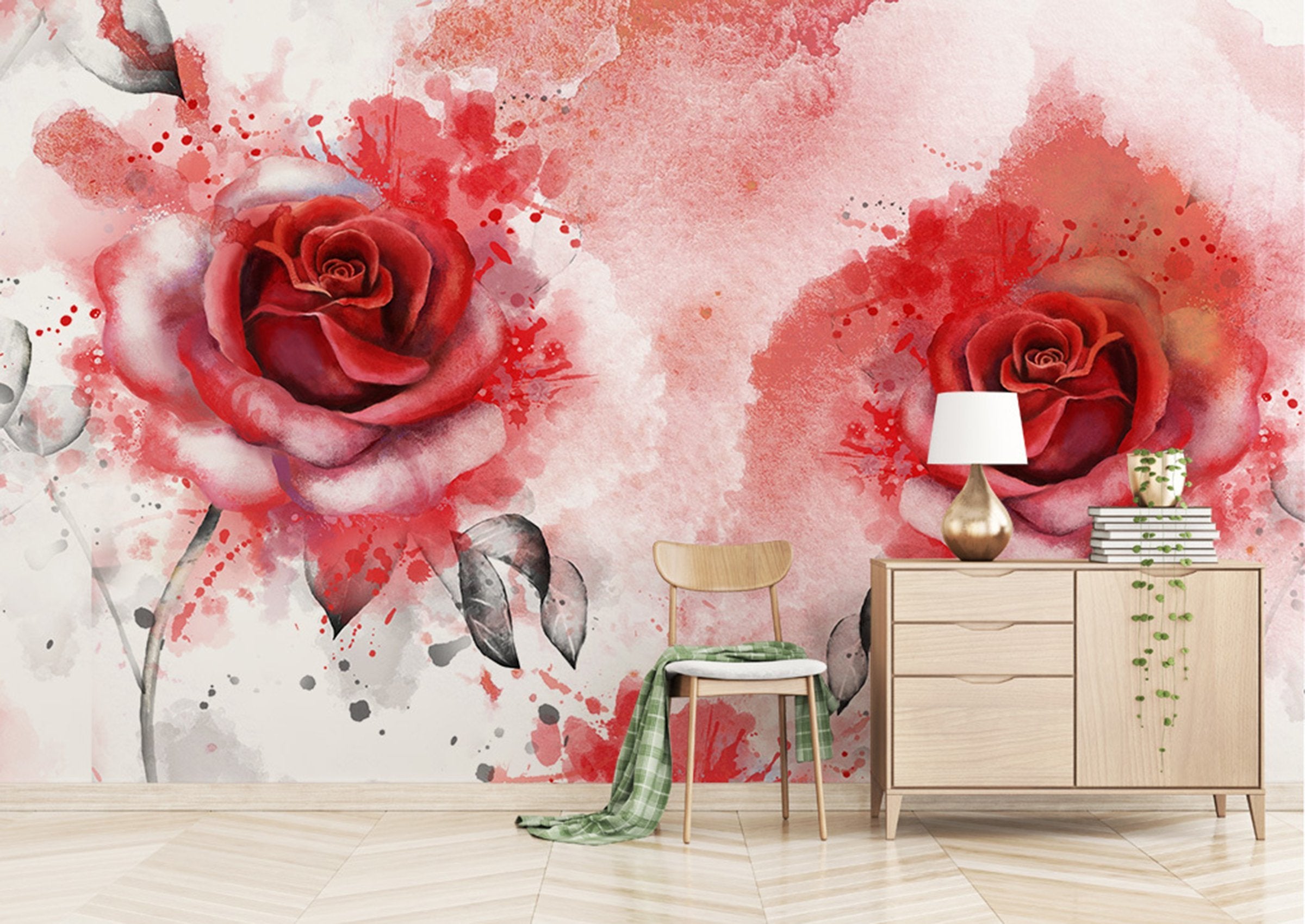 3D Rose 349 Wall Murals Wallpaper AJ Wallpaper 2
