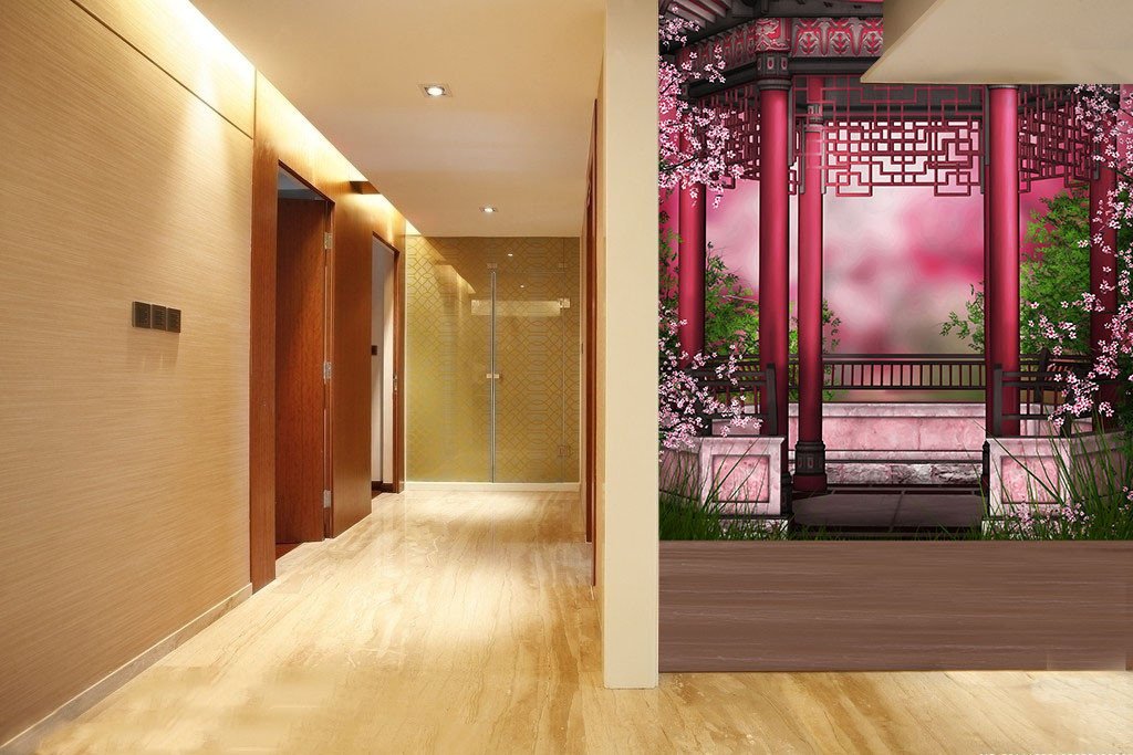 Beautiful Flowers Pavilion Wallpaper AJ Wallpaper