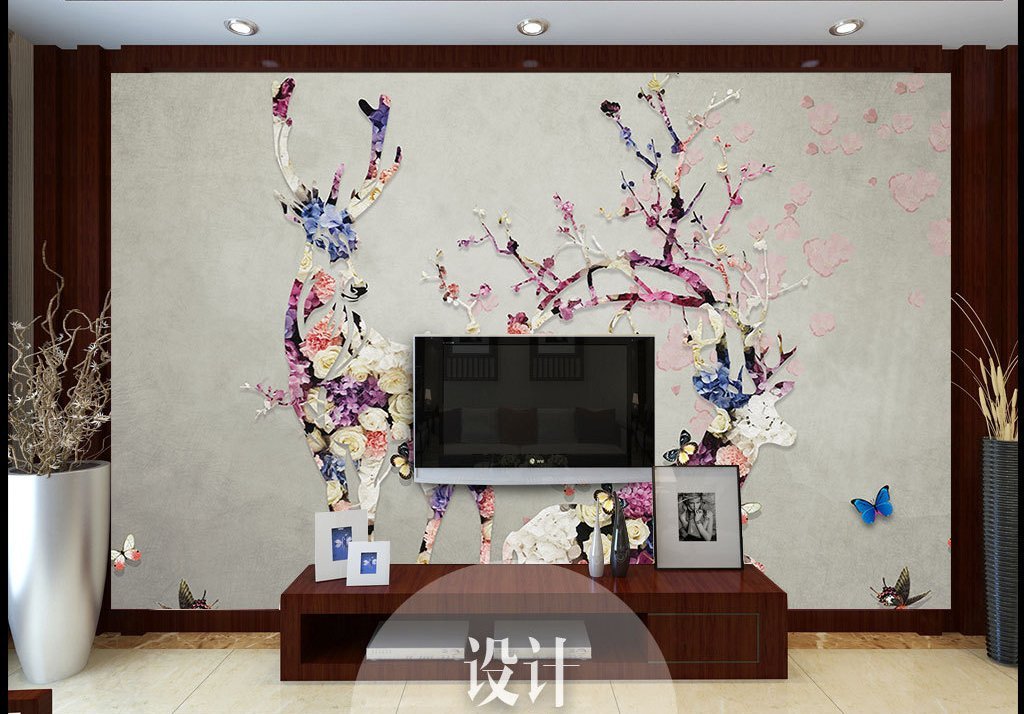3D Elk 394 Wall Murals Wallpaper AJ Wallpaper 2