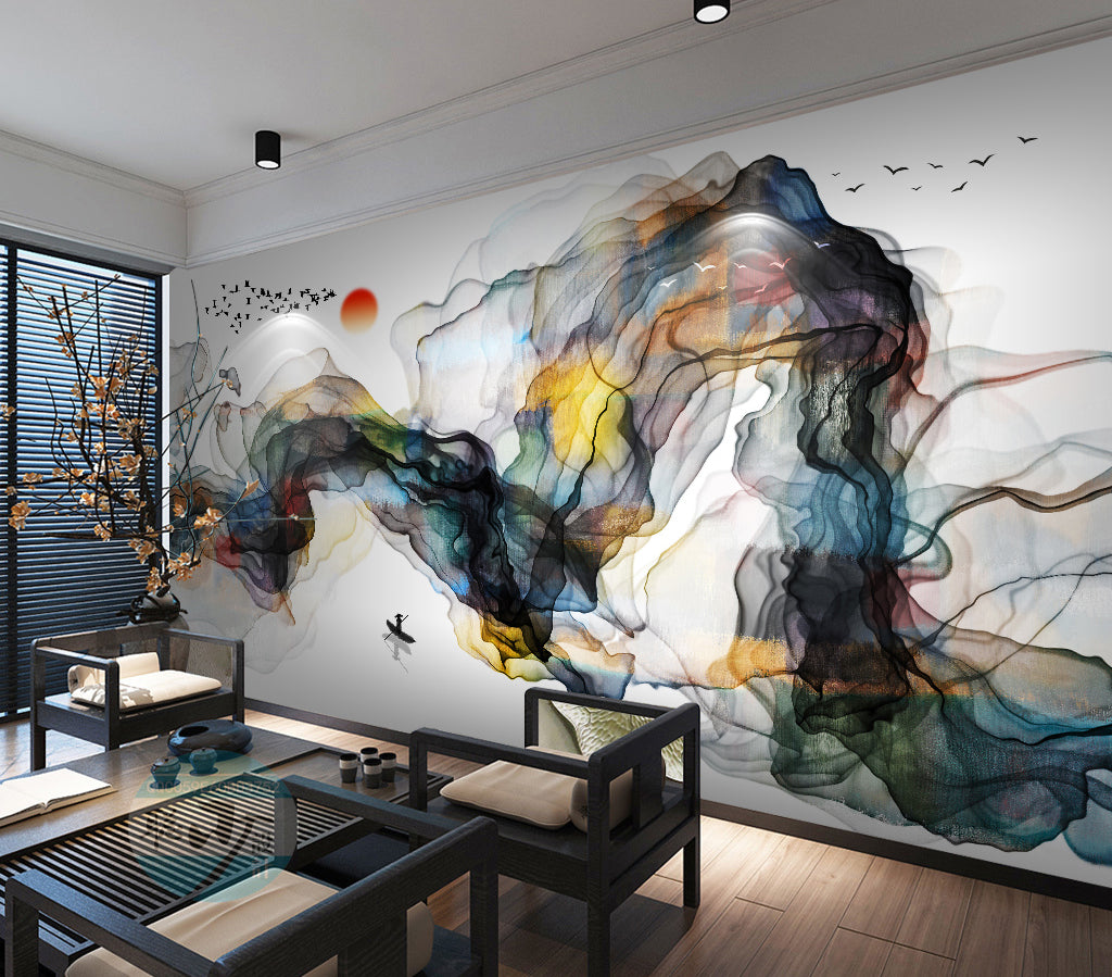 3D Color Painting WG019 Wall Murals