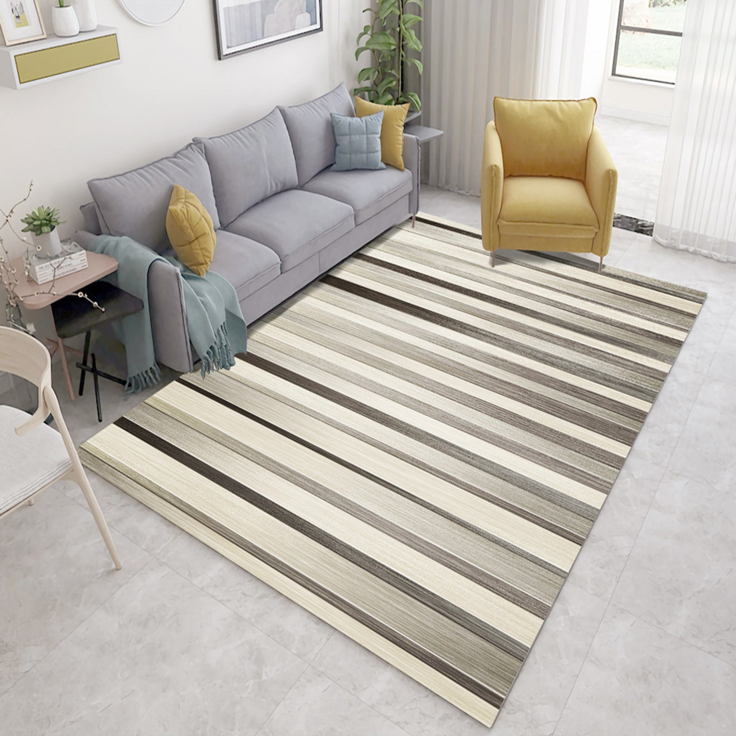 3D Mud Stripes WG089 Non Slip Rug Mat Mat AJ Creativity Home