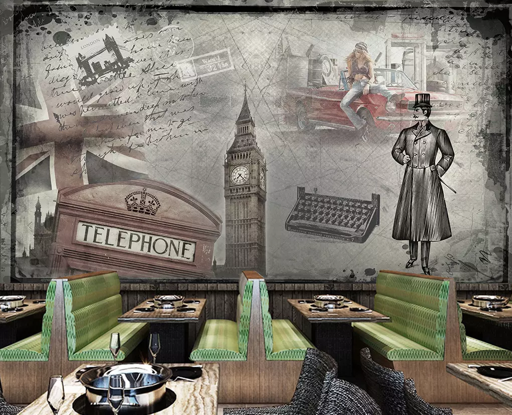 3D Clock Tower Telephone Booth 242 Wallpaper AJ Wallpaper 2