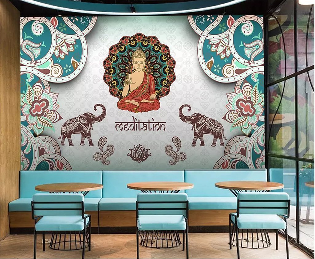 3D Thai Indian Yoga Center 259 Wallpaper AJ Wallpaper