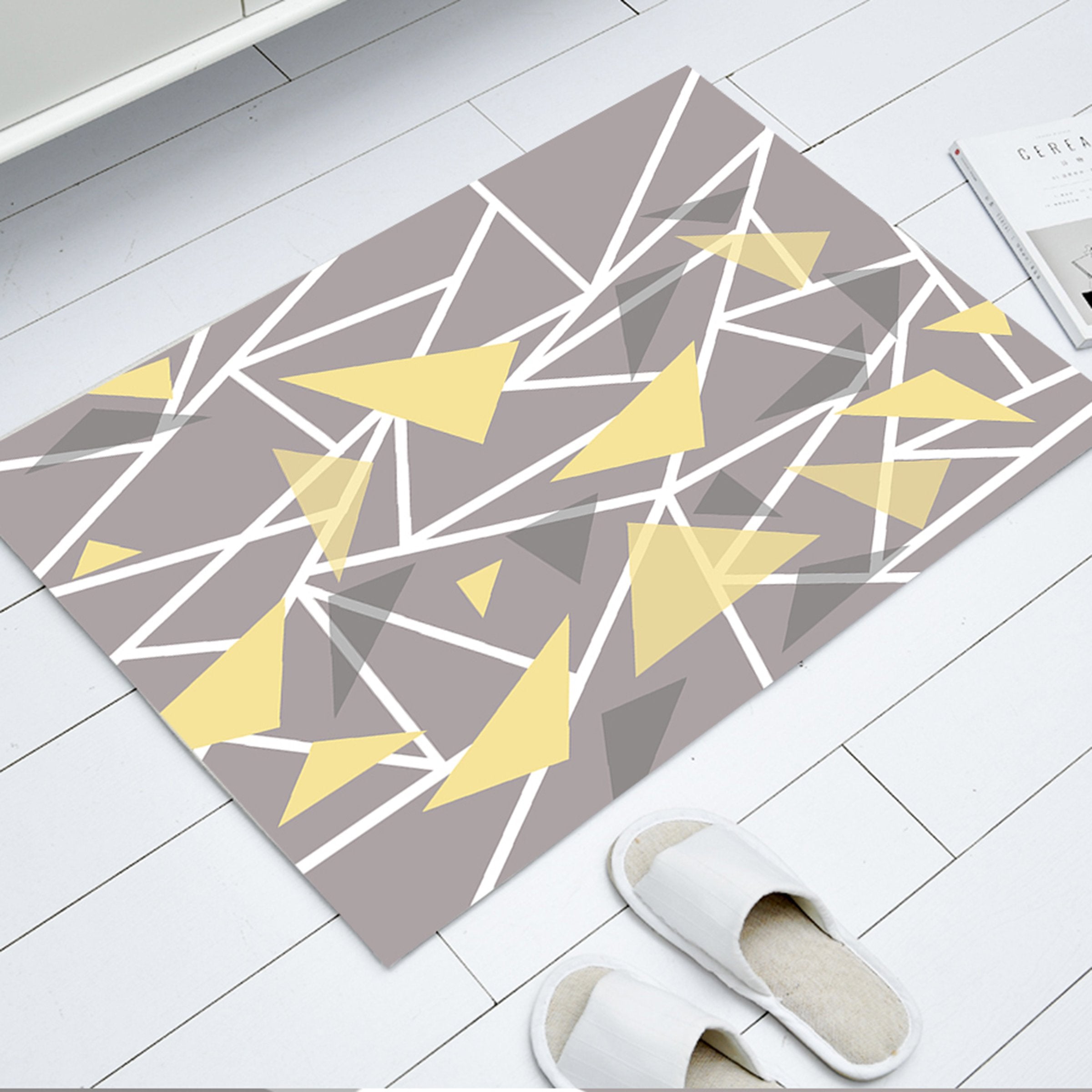 3D Colored Geometric Pattern WG444 Non Slip Rug Mat Mat AJ Creativity Home