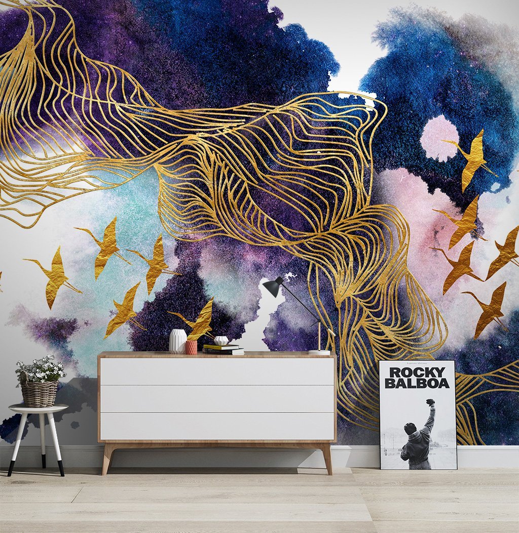 3D Ink Bird Illustration 589 Wall Murals Wallpaper AJ Wallpaper 2