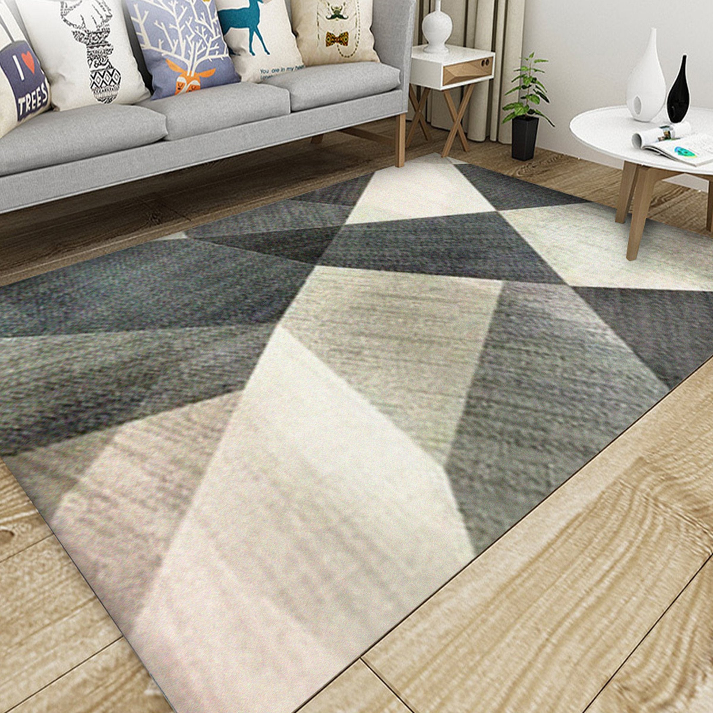 3D Irregular Geometry WG039 Non Slip Rug Mat Mat AJ Creativity Home