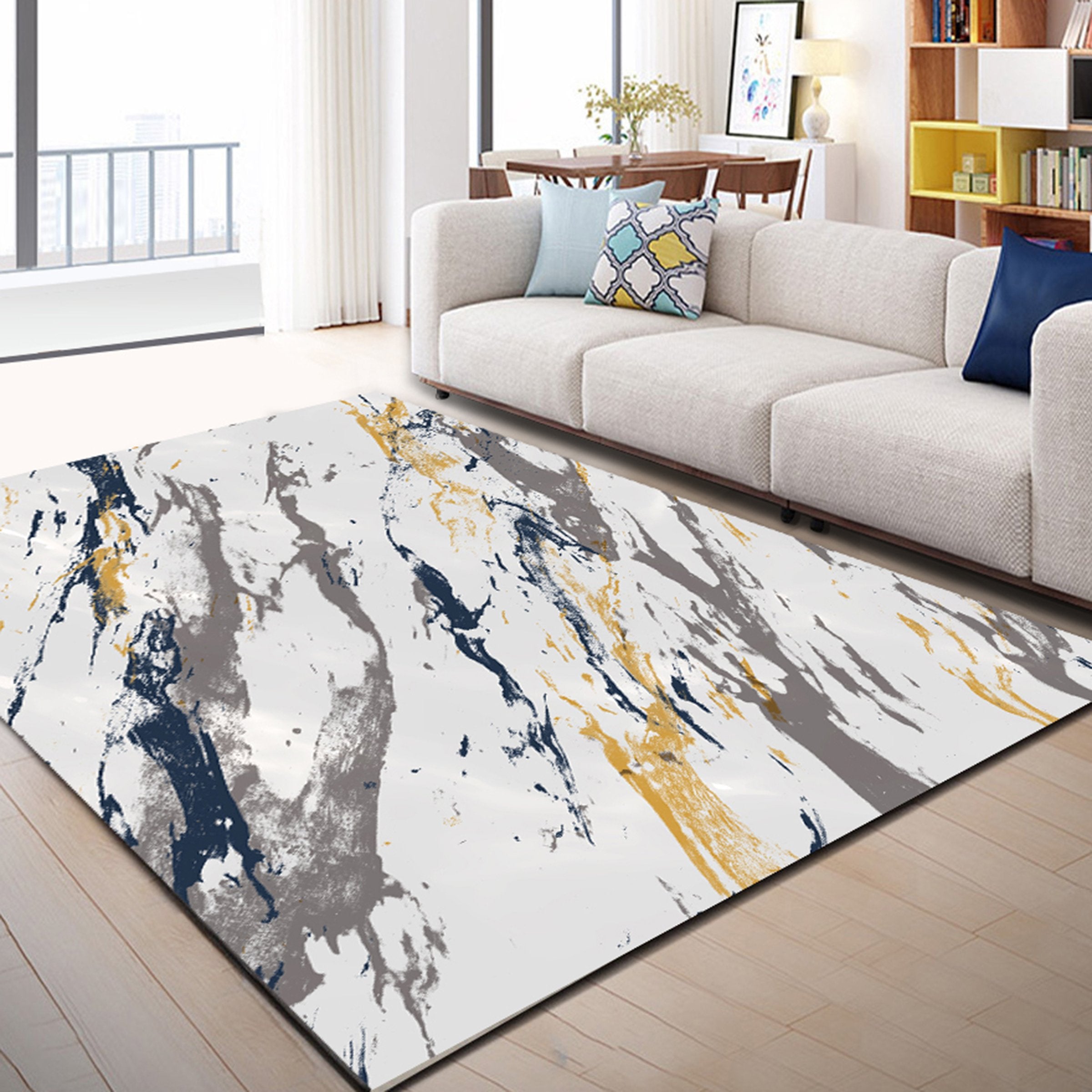 3D Color Pattern WG436 Non Slip Rug Mat Mat AJ Creativity Home