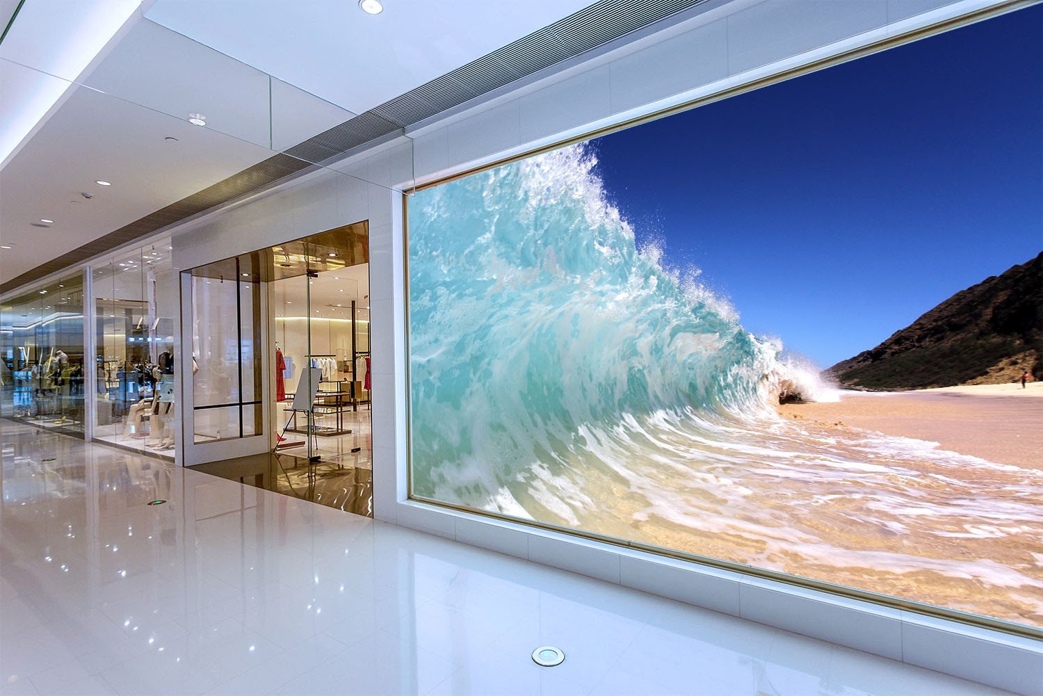 Beach High Wave Wallpaper AJ Wallpaper