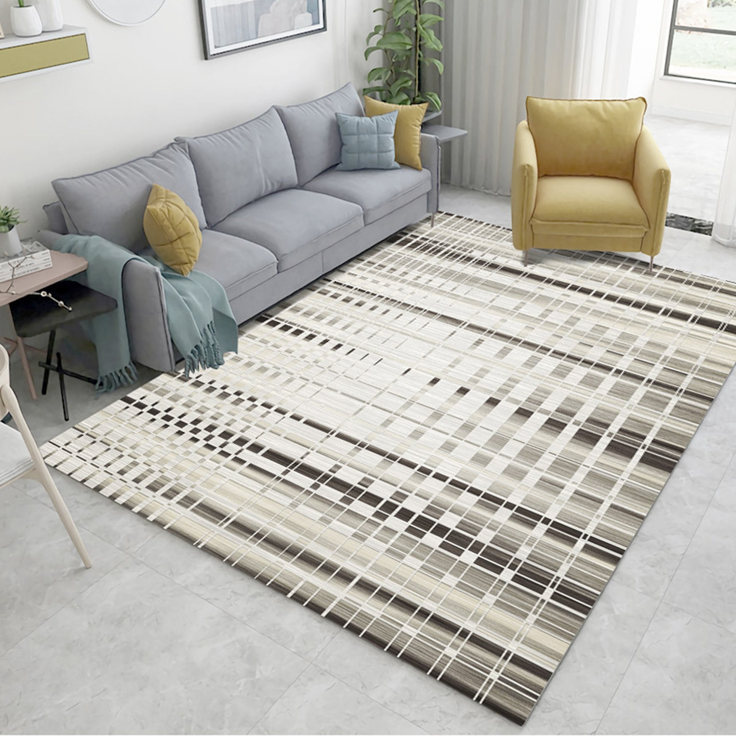 3D Black Geometry WG308 Non Slip Rug Mat Mat AJ Creativity Home