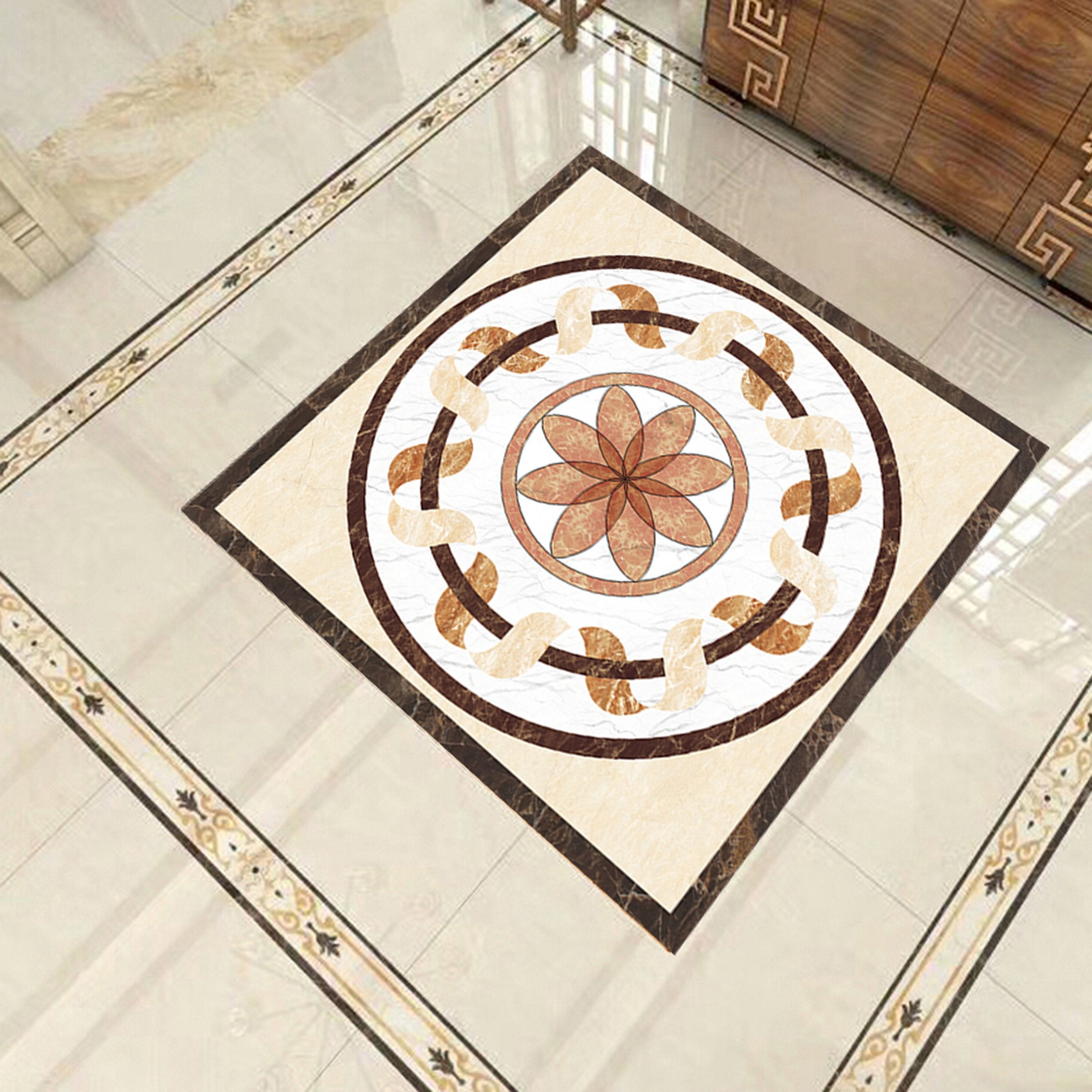 3D Colored Leaves WG582 Floor Mural Wallpaper AJ Wallpaper 2