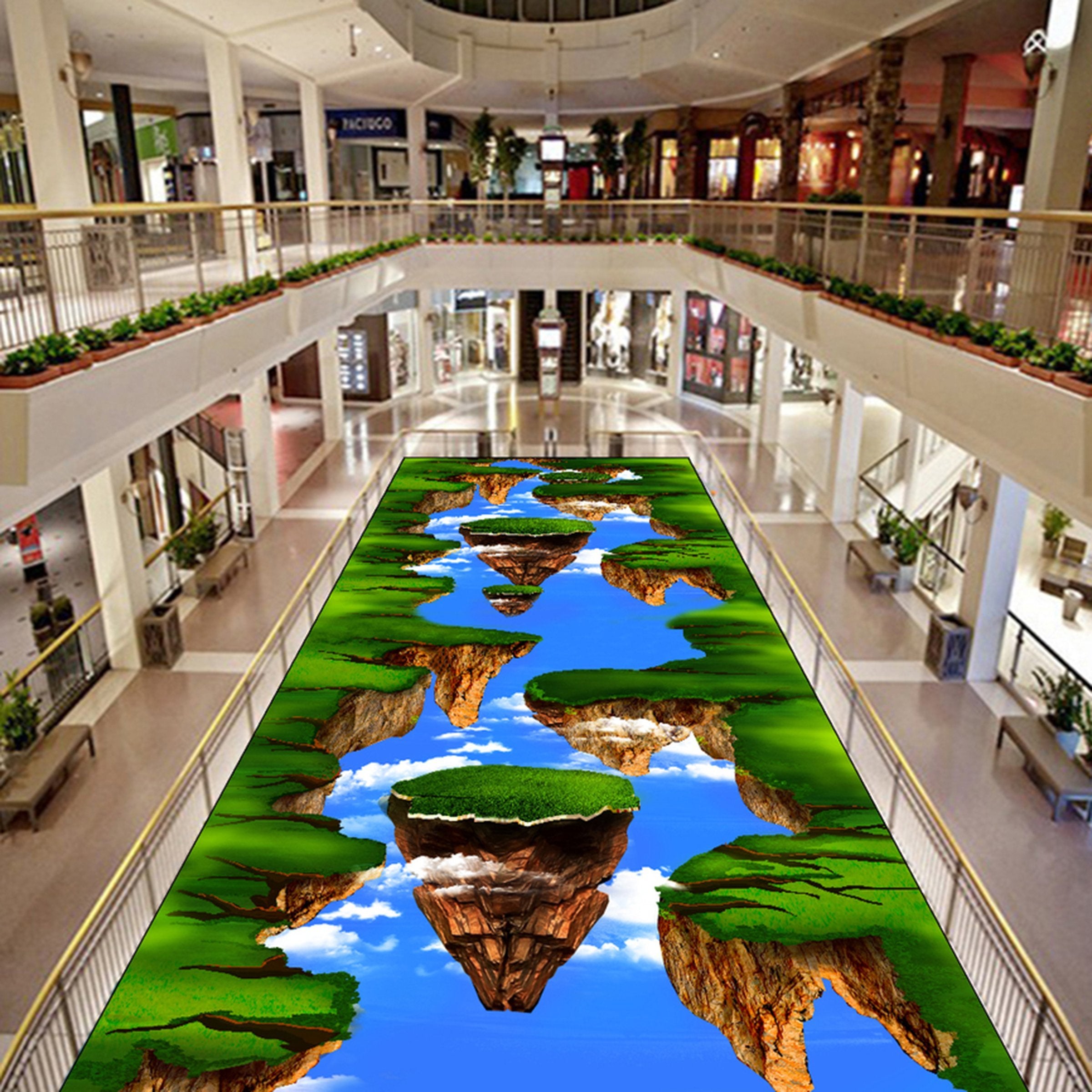 3D Mountain Peak WG491 Floor Mural Wallpaper AJ Wallpaper 2