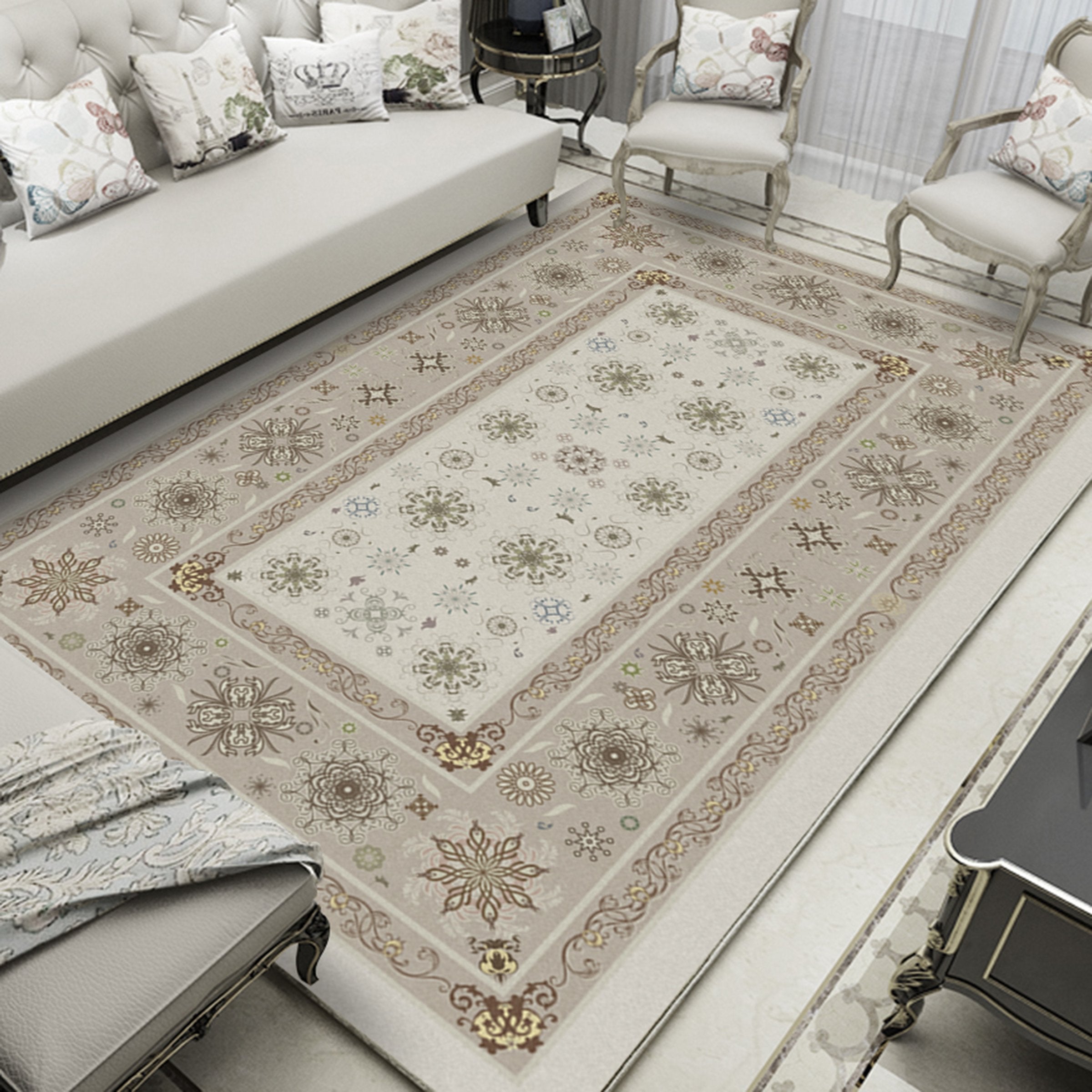 3D Snowflake WG099 Non Slip Rug Mat Mat AJ Creativity Home