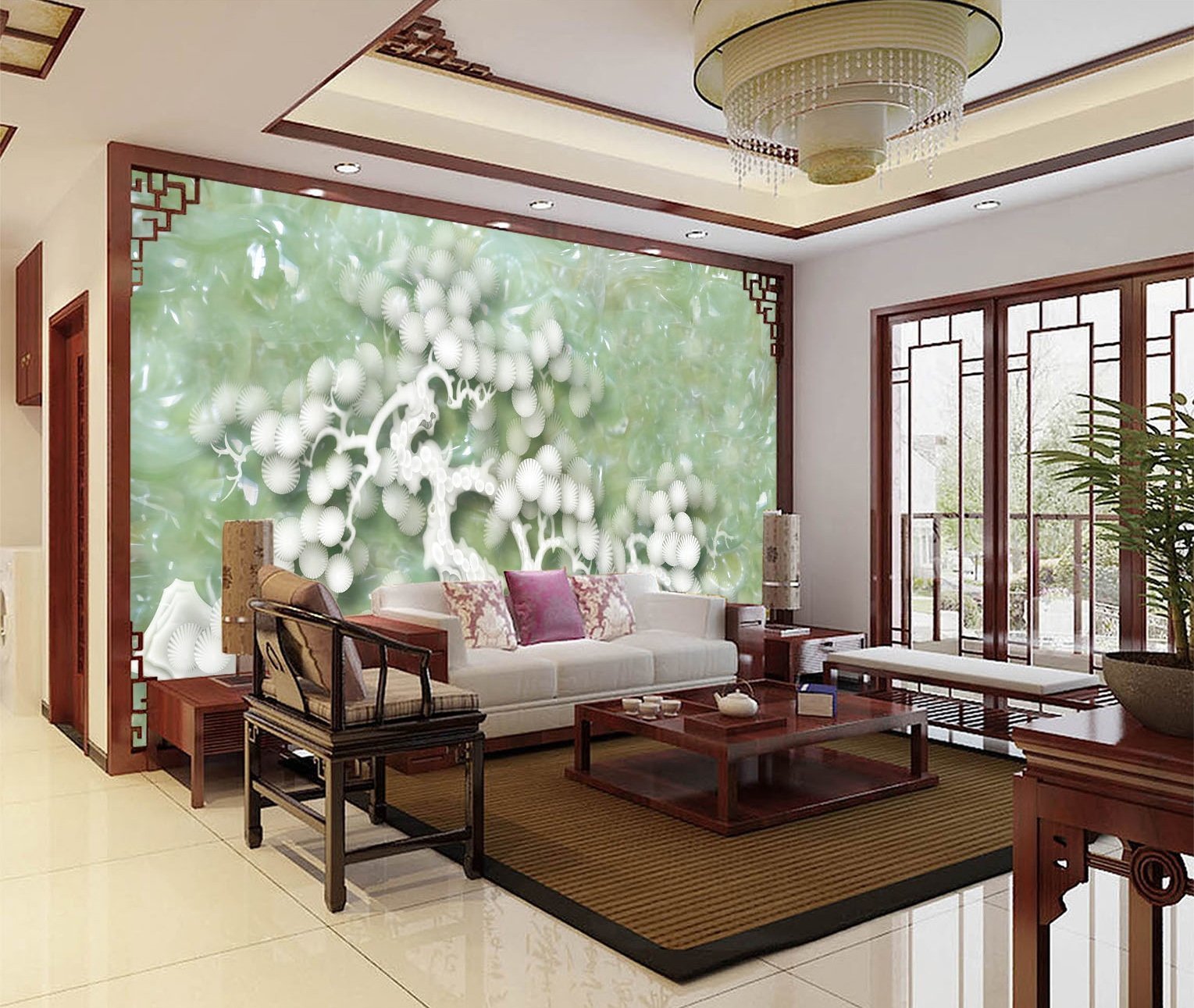 3D Jade Tree 327 Wallpaper AJ Wallpaper