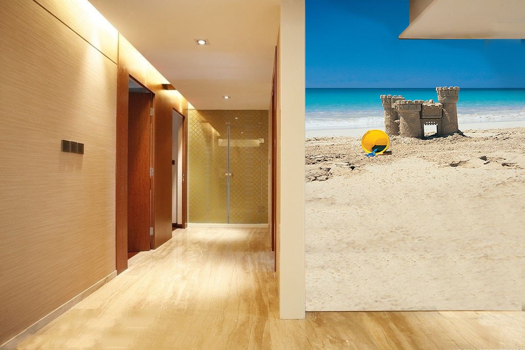 Beach Sand Castle Wallpaper AJ Wallpaper