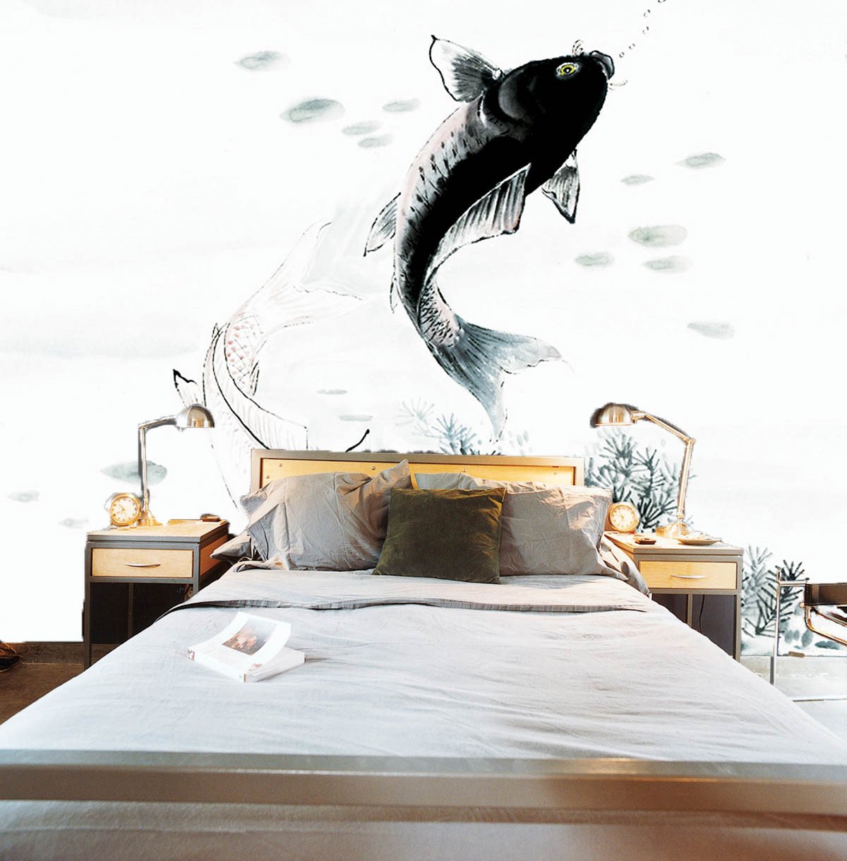 Fishes Painting Wallpaper AJ Wallpaper