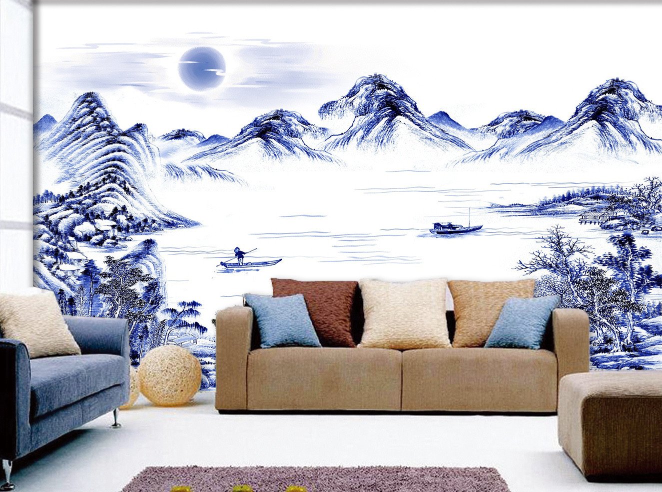 3D Painting Hill Sun 561 Wallpaper AJ Wallpapers