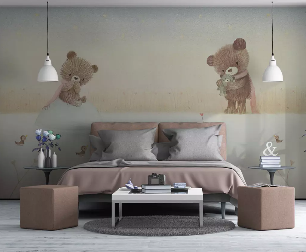 3D Cartoon Cute Bear 289 Wallpaper AJ Wallpaper 2