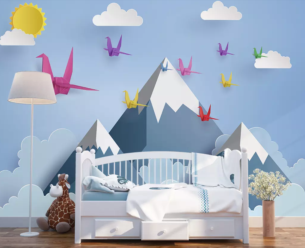 3D Colorful Paper Crane 365 Wallpaper AJ Wallpaper 2