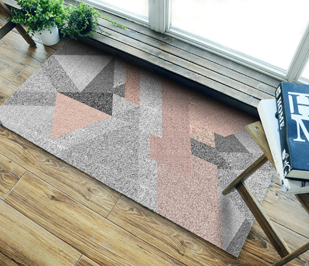 3D Color Geometry WG078 Non Slip Rug Mat Mat AJ Creativity Home
