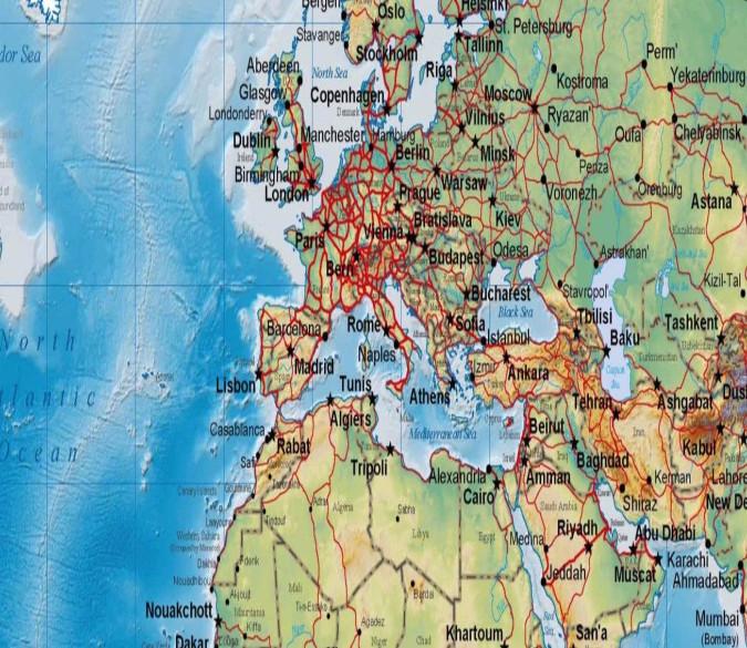 Business World Map Wallpaper AJ Wallpaper