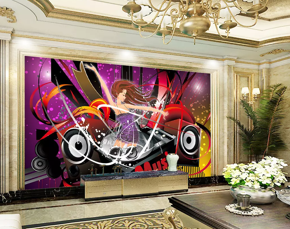 3D Acoustic Woman 270 Wallpaper AJ Wallpaper 2