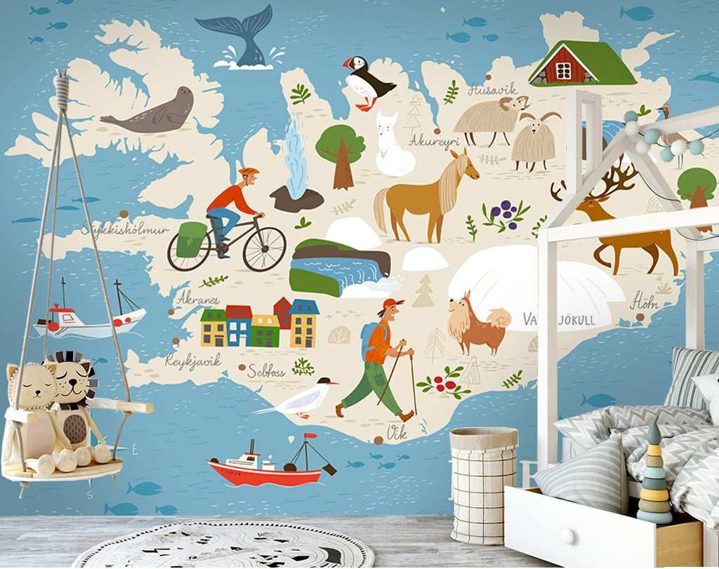 3D Horse Bicycle WG453 Wall Murals