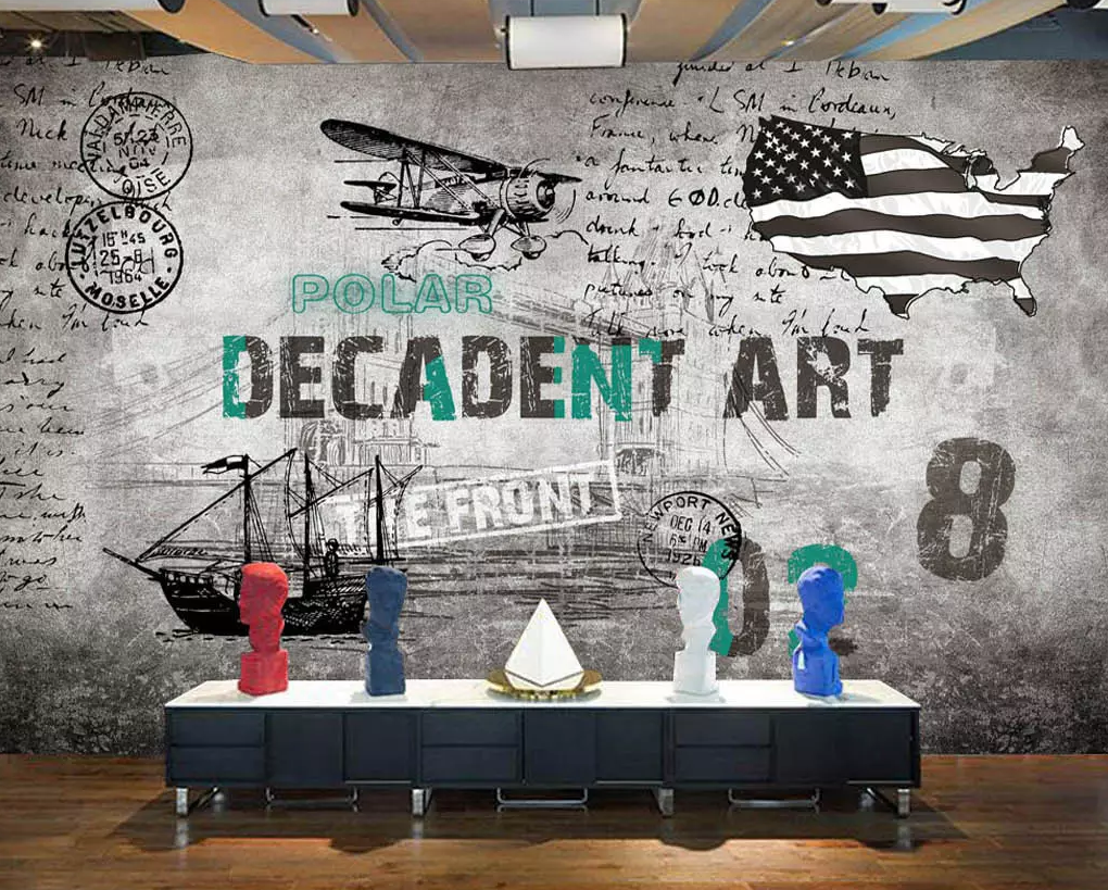 3D Graffiti Boat National Flag 253 Wallpaper AJ Wallpaper 2