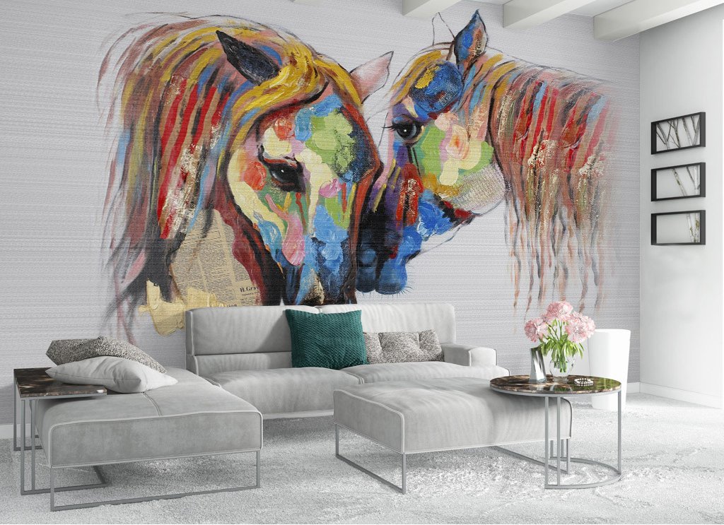 3D Abstract Horse 213 Wall Murals Wallpaper AJ Wallpaper 2