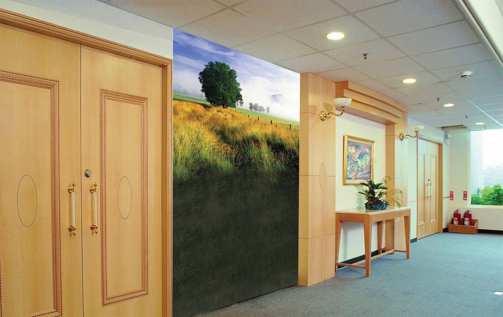 Lush Grassland Wallpaper AJ Wallpaper