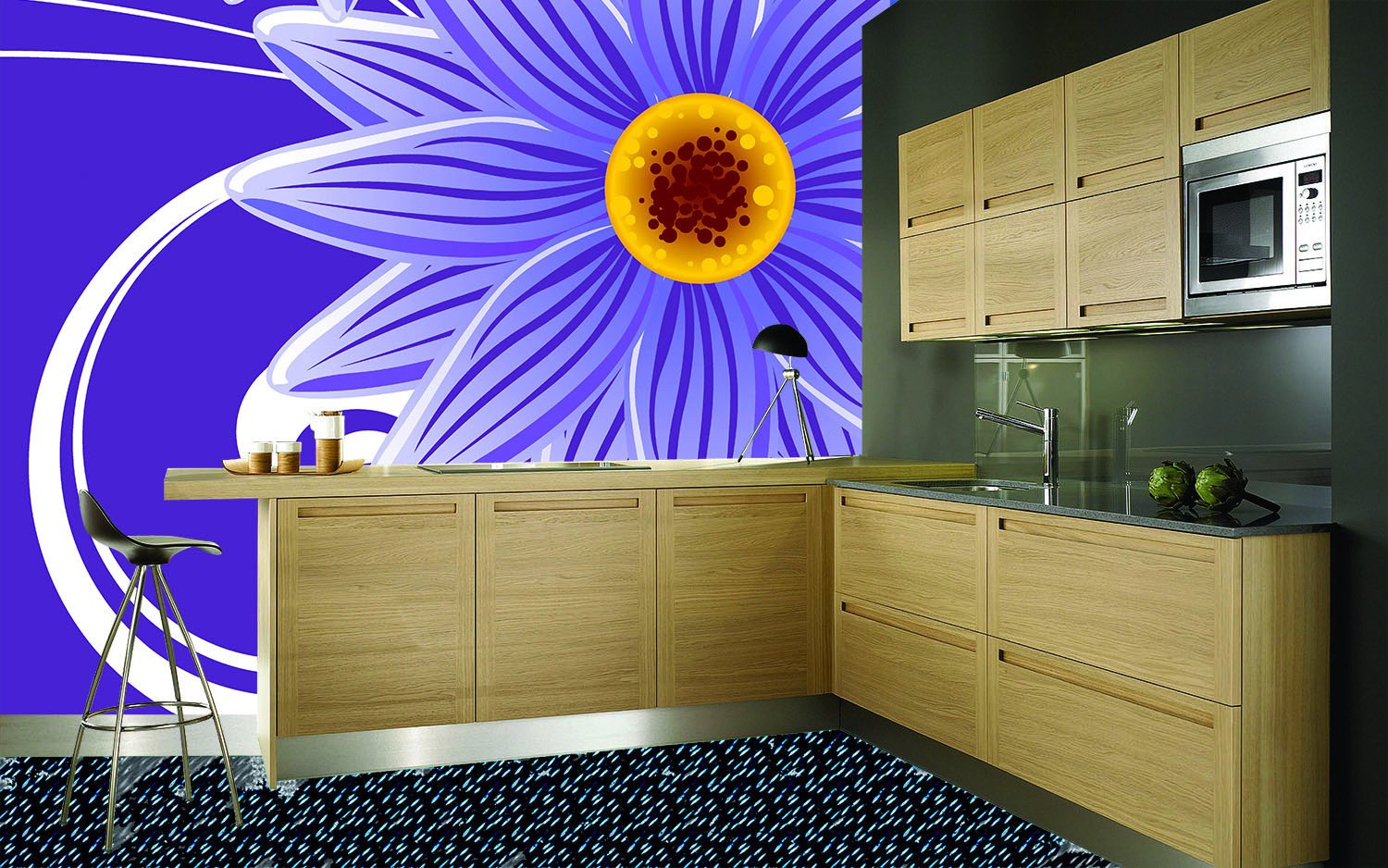 Purple Blossom Wallpaper AJ Wallpaper