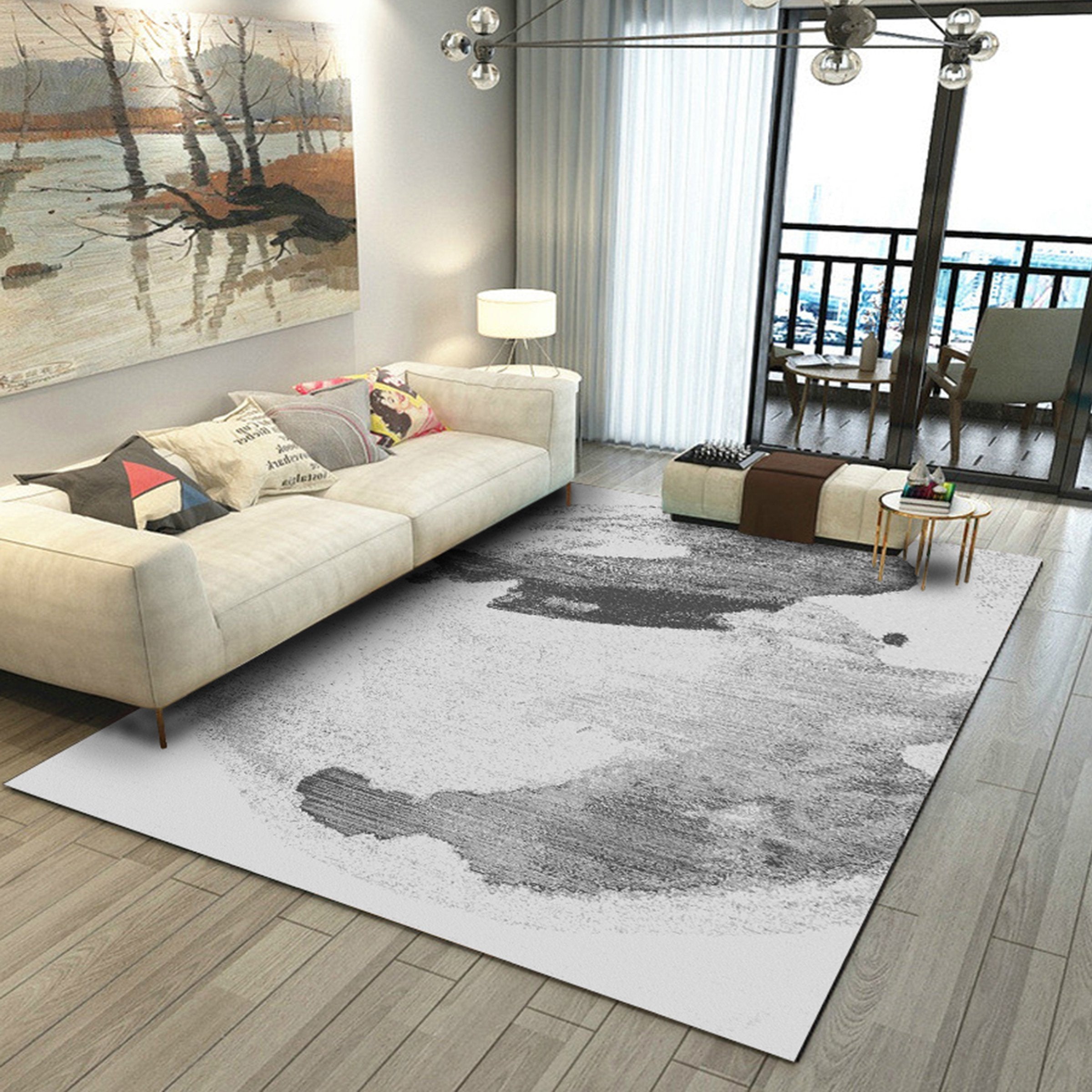 3D Black Pattern WG240 Non Slip Rug Mat Mat AJ Creativity Home