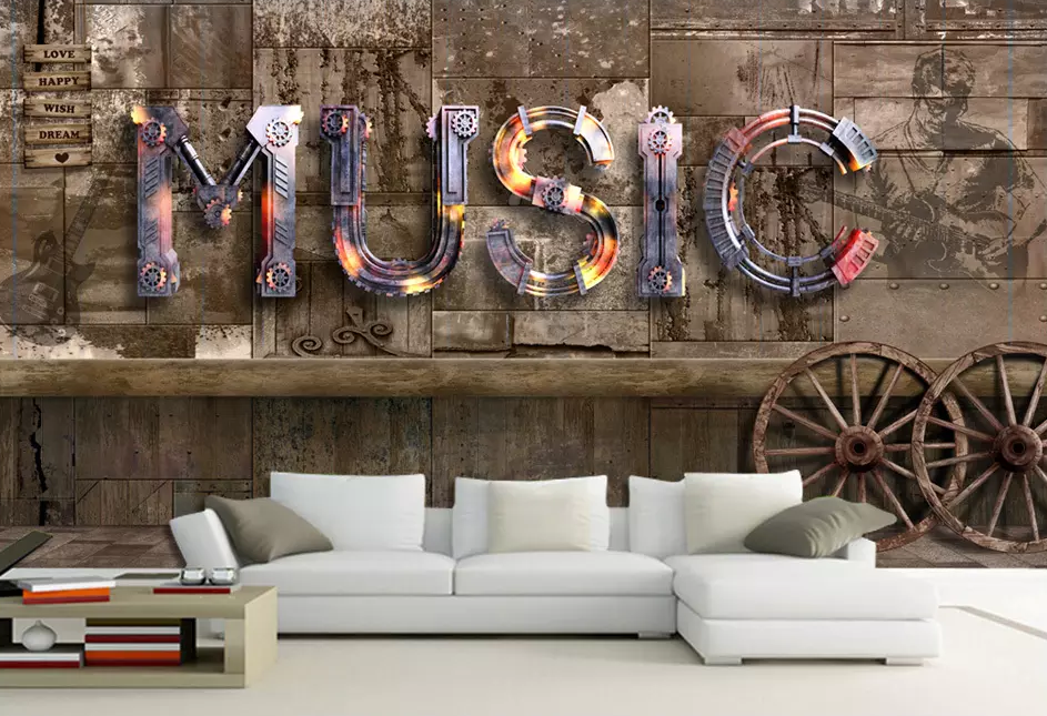 3D Iron Music 98 Wallpaper AJ Wallpaper 2