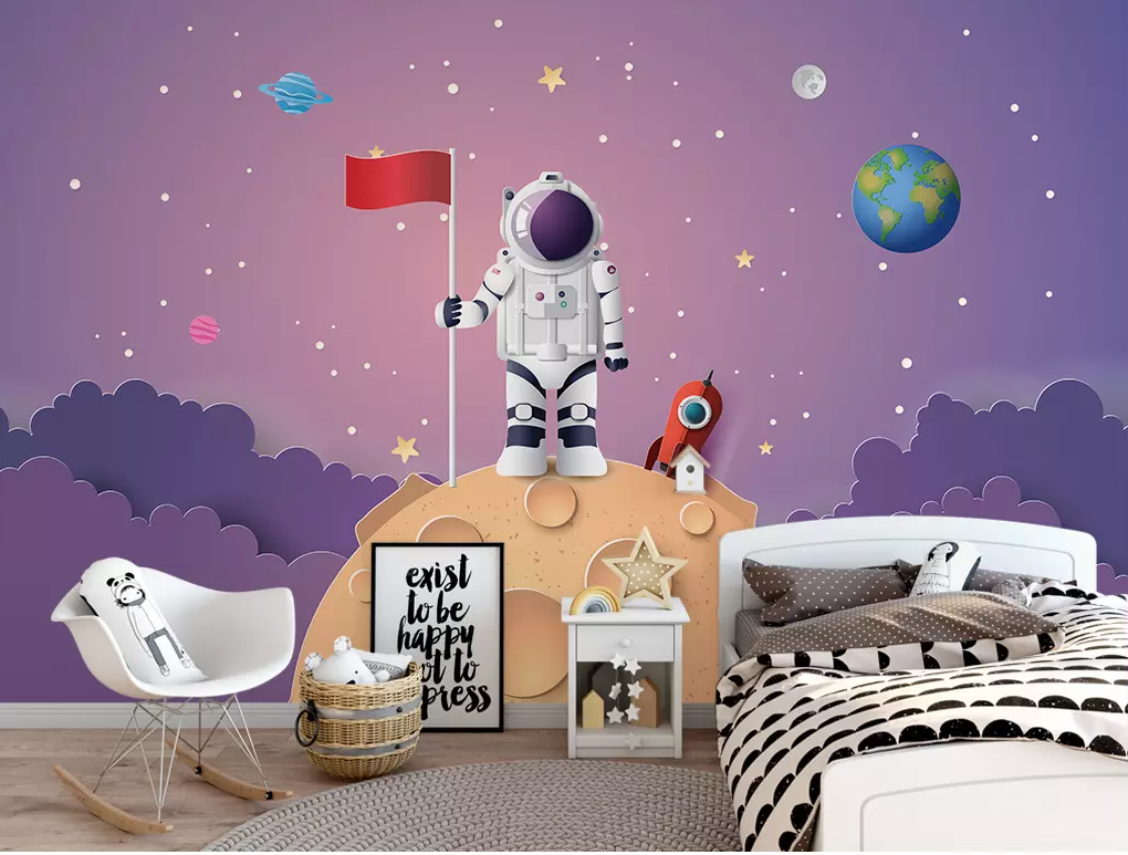 3D Planet Astronaut 366 Wallpaper AJ Wallpaper 2