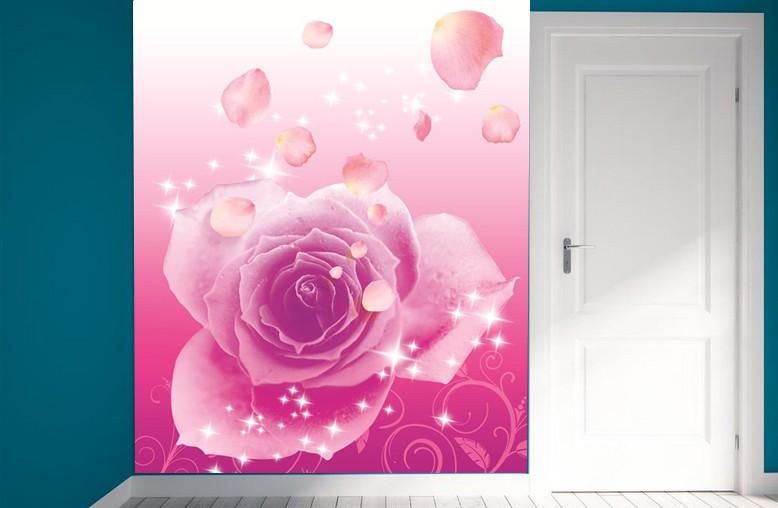 Flying Pink Petals Wallpaper AJ Wallpaper