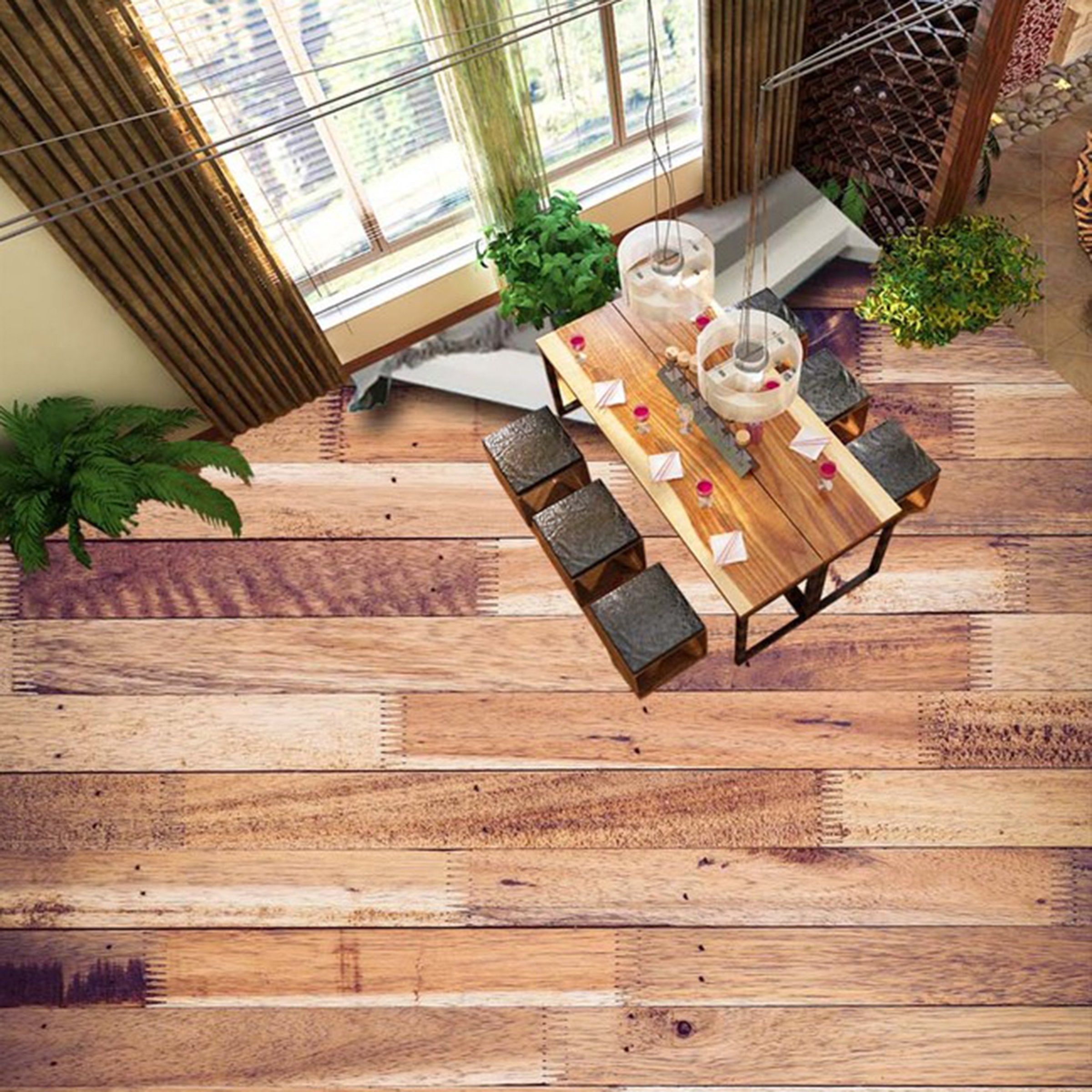 3D Log WG163 Floor Mural Wallpaper AJ Wallpaper 2
