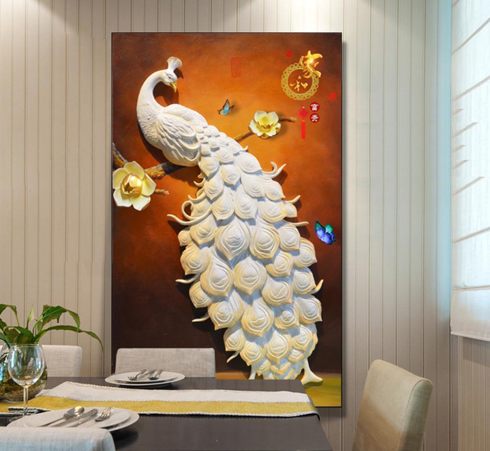 3D White Peacock 440 Wall Murals Wallpaper AJ Wallpaper 2