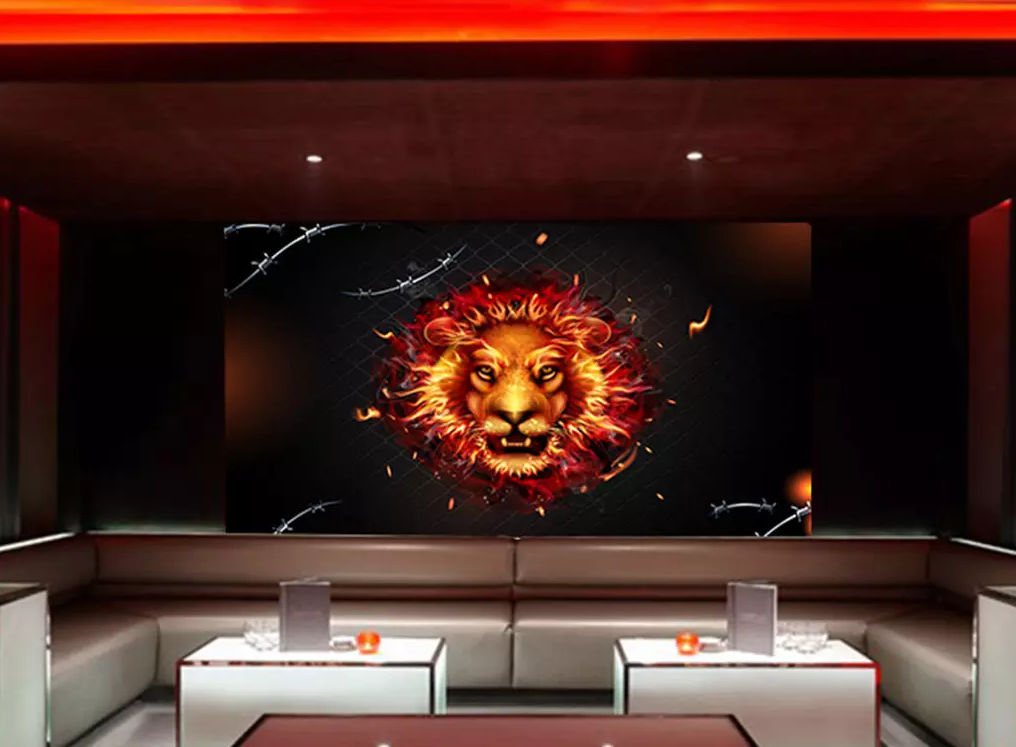 3D Fire Lion Head 85 Wallpaper AJ Wallpaper 2
