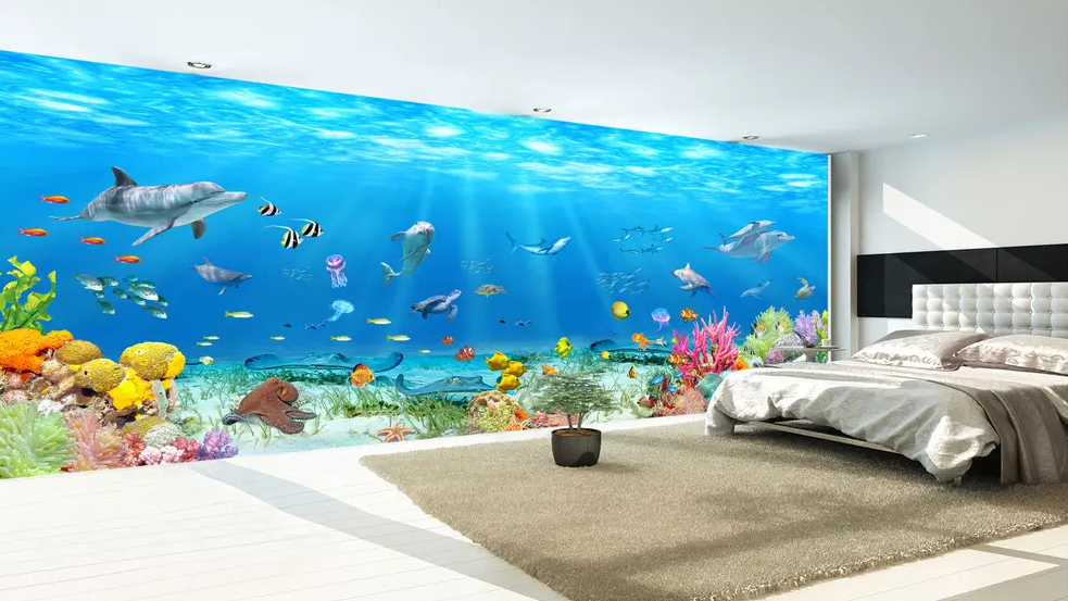 3D Undersea Dolphin Fish 91 Wallpaper AJ Wallpaper 2