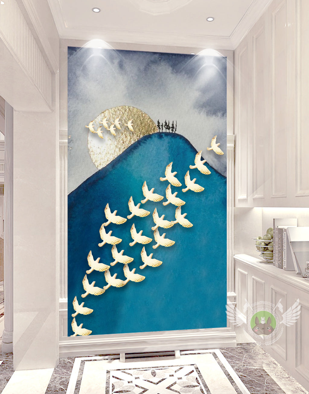 3D Group Of Birds WG107 Wall Murals